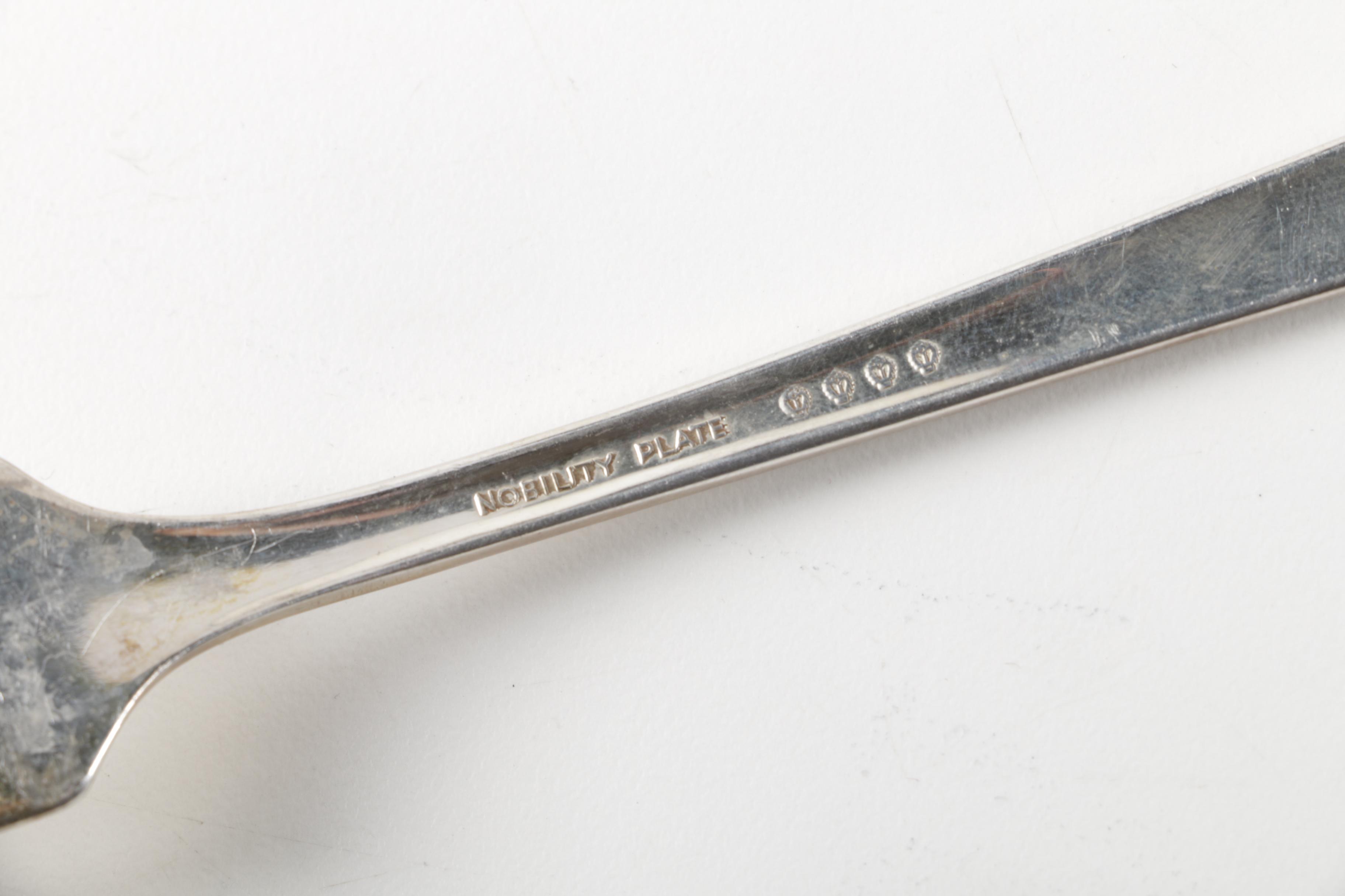 Nobility Plate "Caprice" Silver Plate Forks and Assorted Silver Plate Flatware