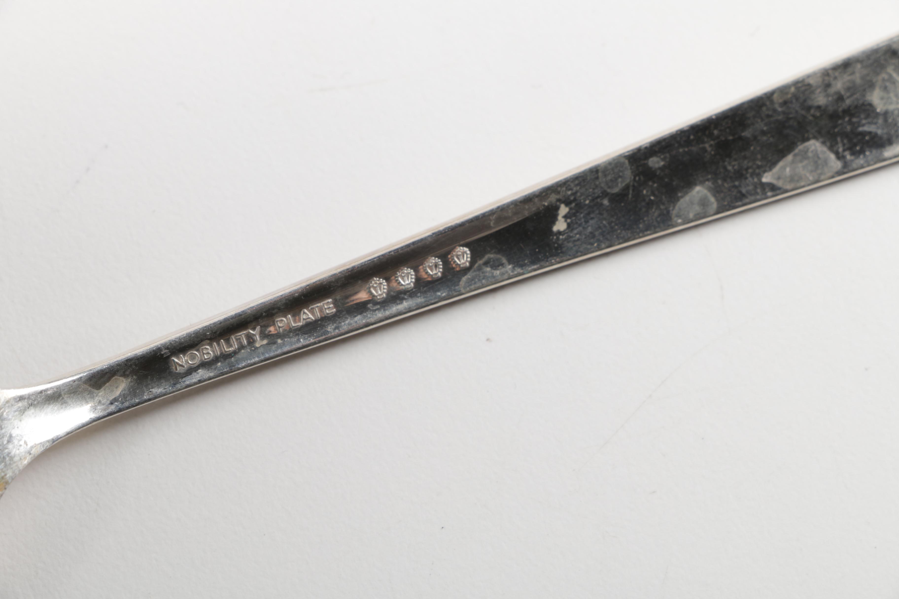 Nobility Plate "Caprice" Silver Plate Forks and Assorted Silver Plate Flatware