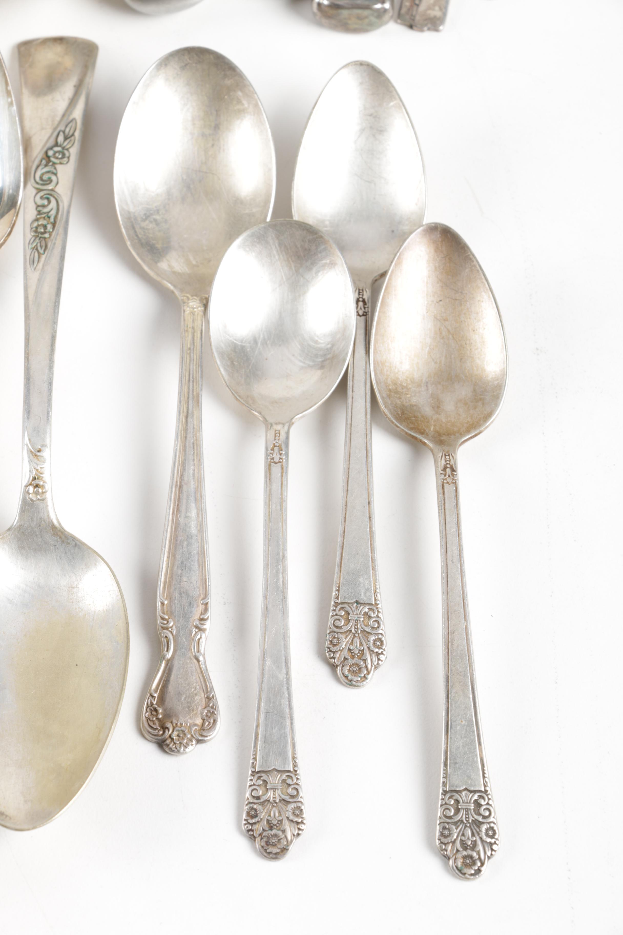 Nobility Plate "Caprice" Silver Plate Forks and Assorted Silver Plate Flatware