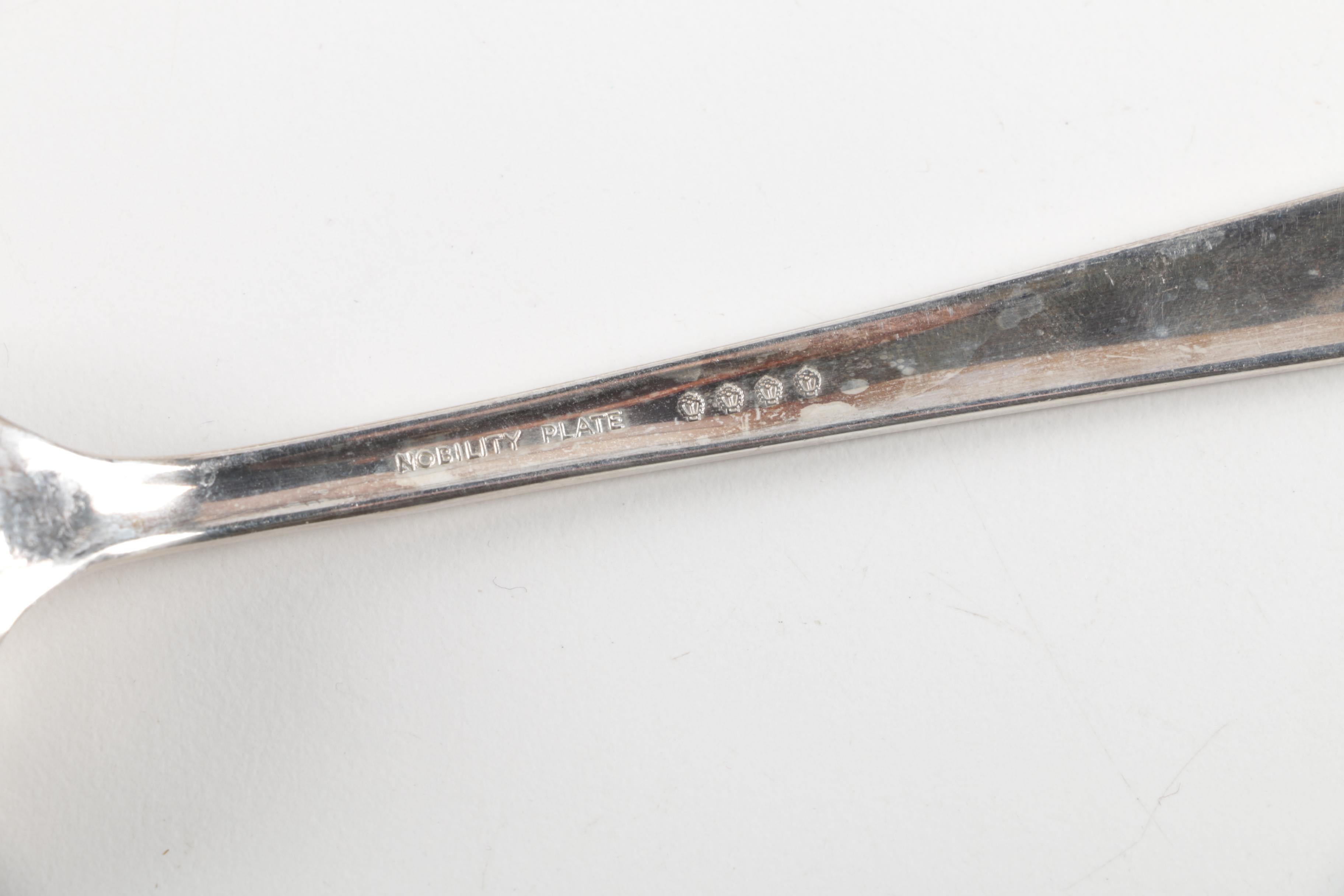 Nobility Plate "Caprice" Silver Plate Forks and Assorted Silver Plate Flatware