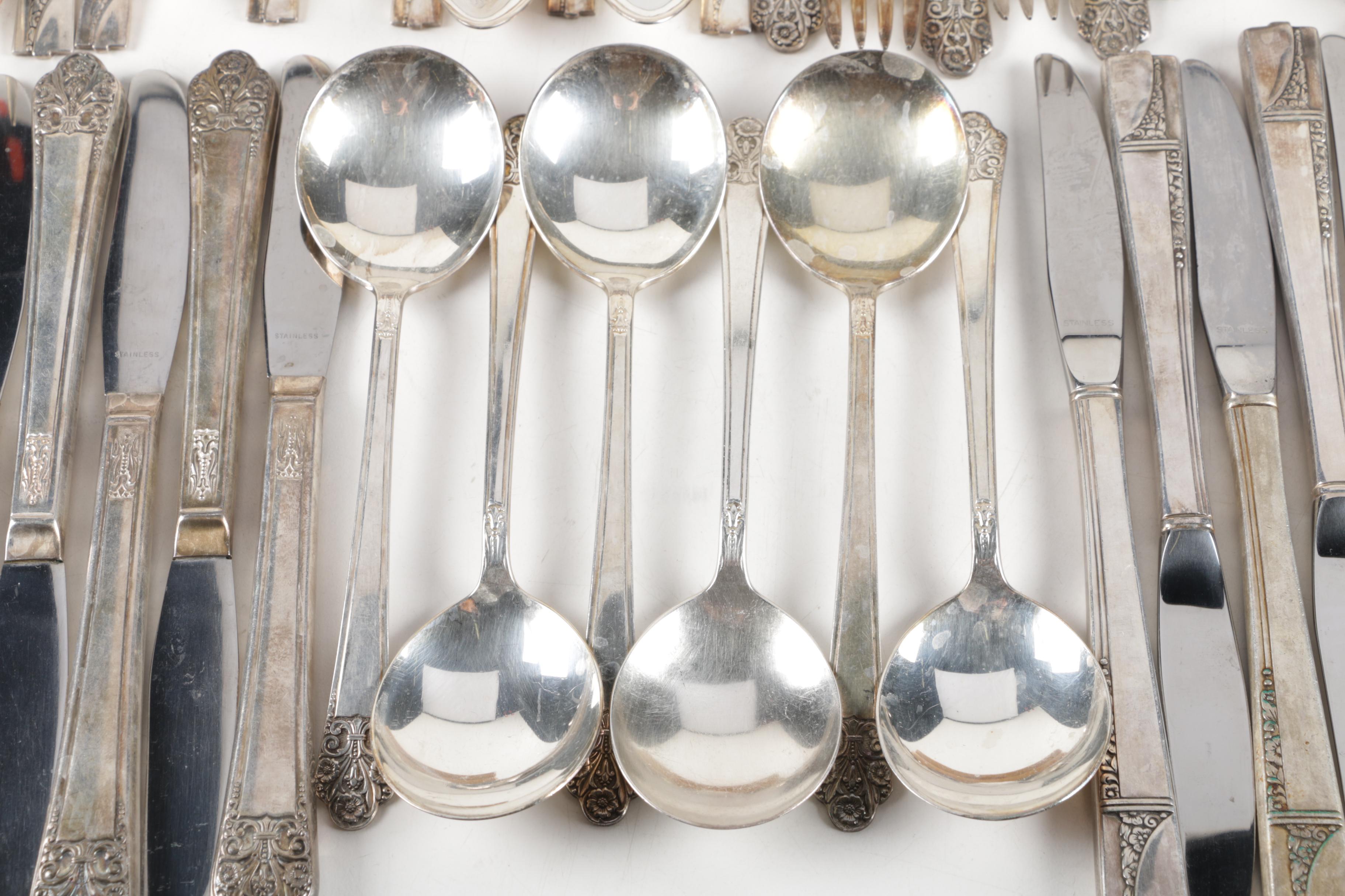 Nobility Plate "Caprice" Silver Plate Forks and Assorted Silver Plate Flatware