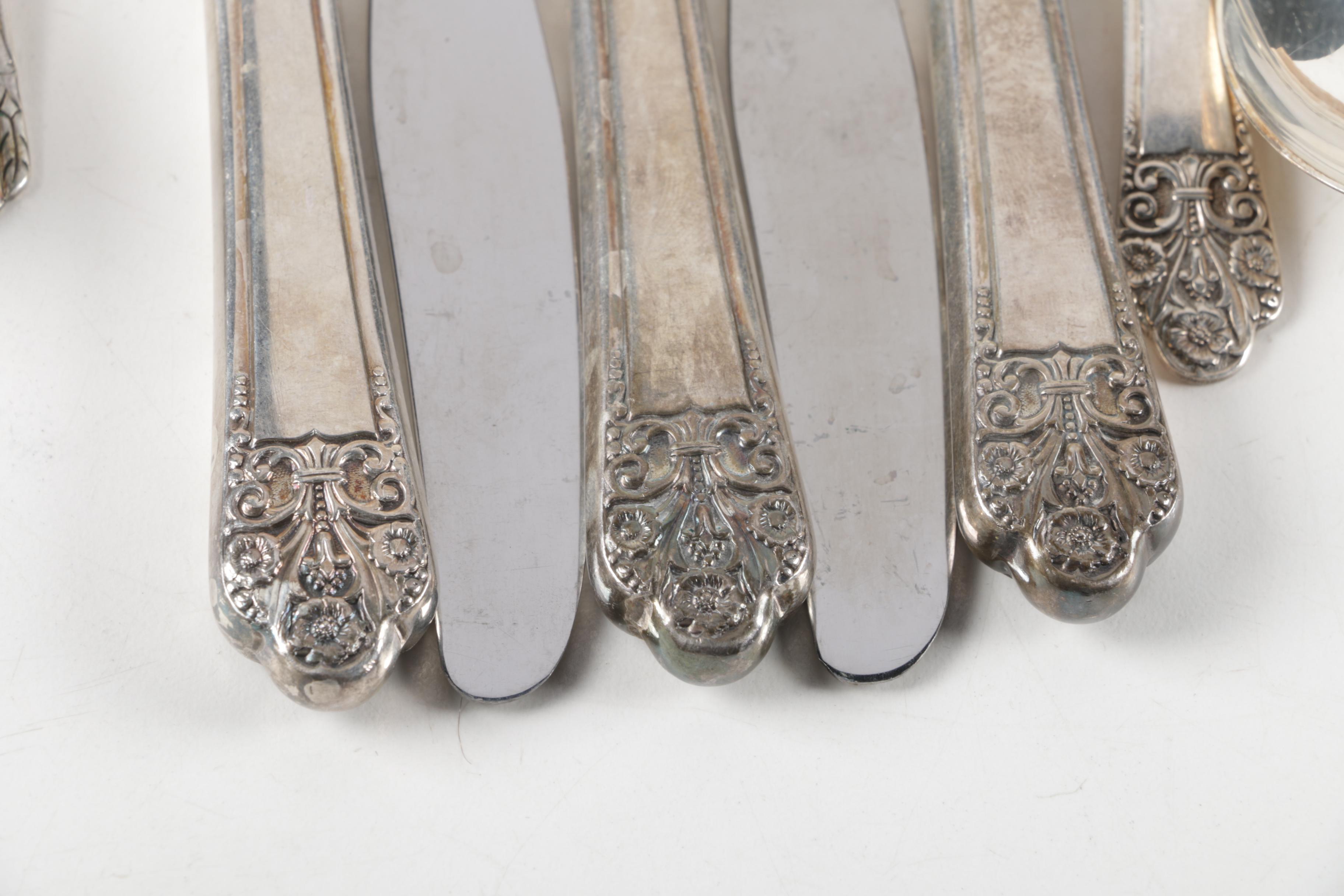 Nobility Plate "Caprice" Silver Plate Forks and Assorted Silver Plate Flatware