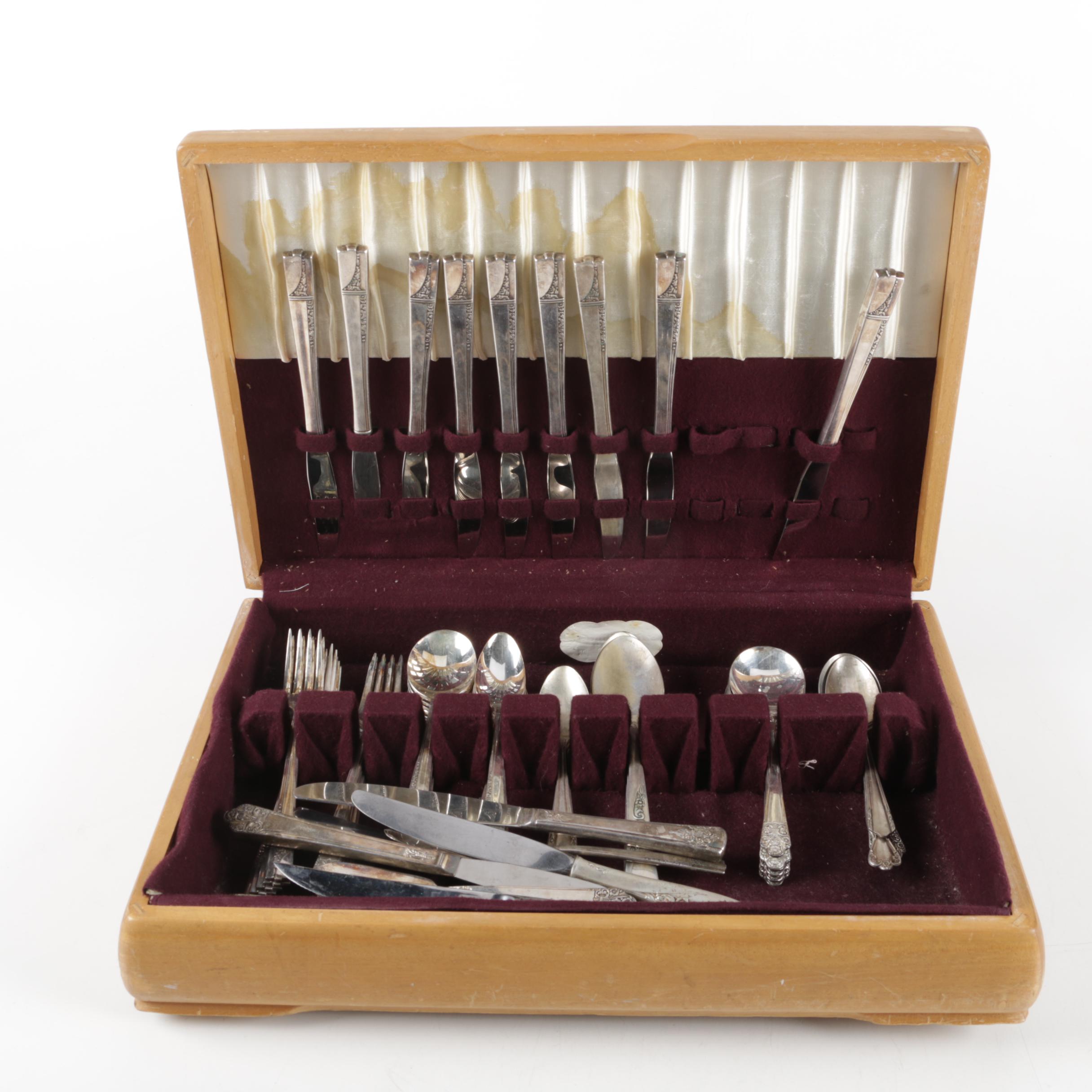 Nobility Plate "Caprice" Silver Plate Forks and Assorted Silver Plate Flatware