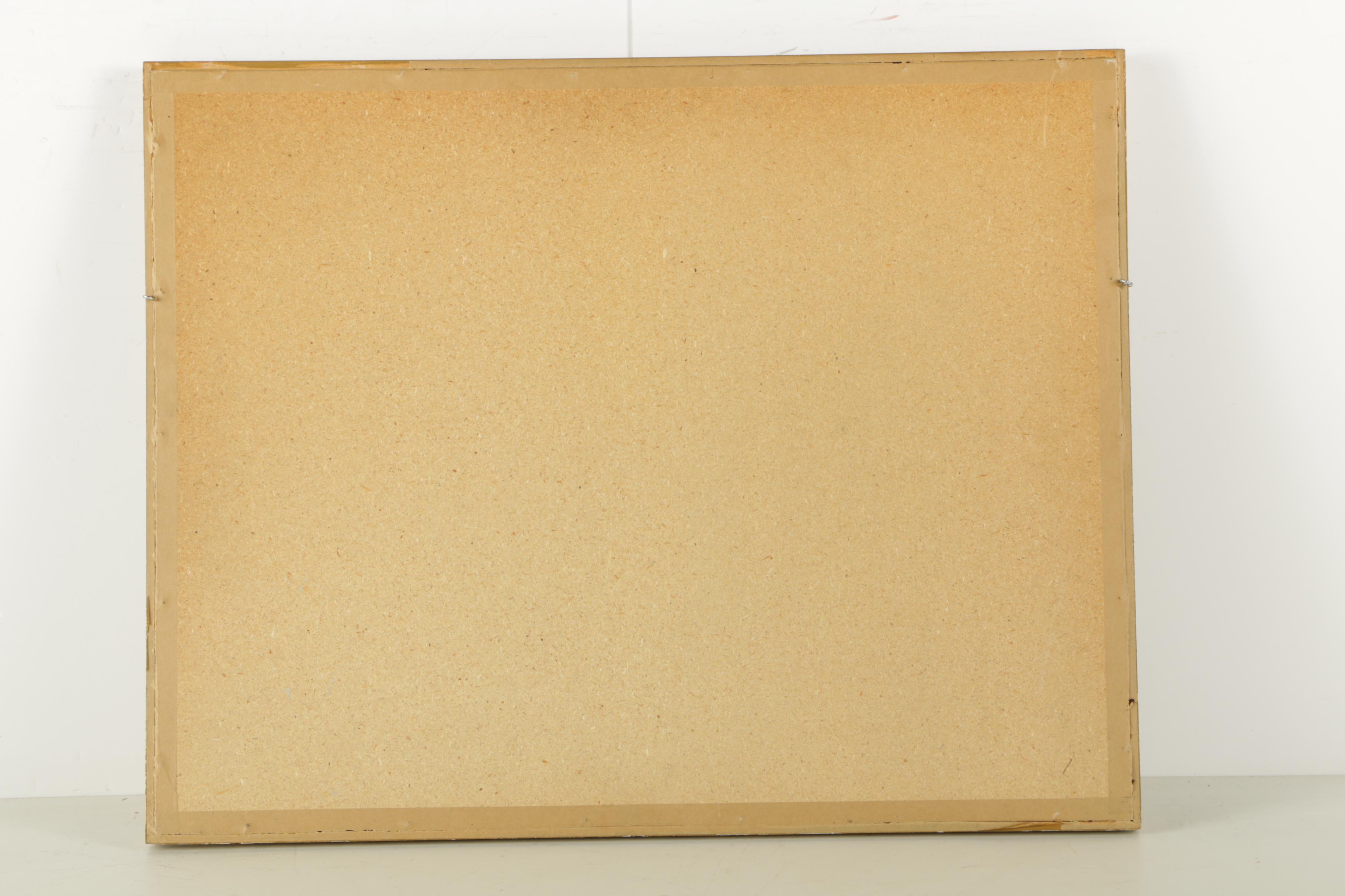 Gouache Painting on Paper of Abstract Composition