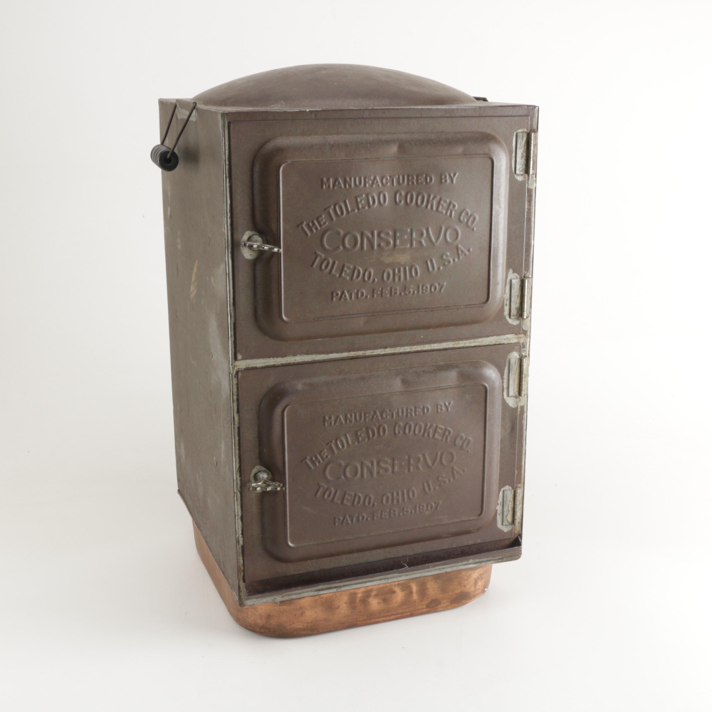 Toledo Cooker Co. "Conservo" Steamer Smoker Cooker