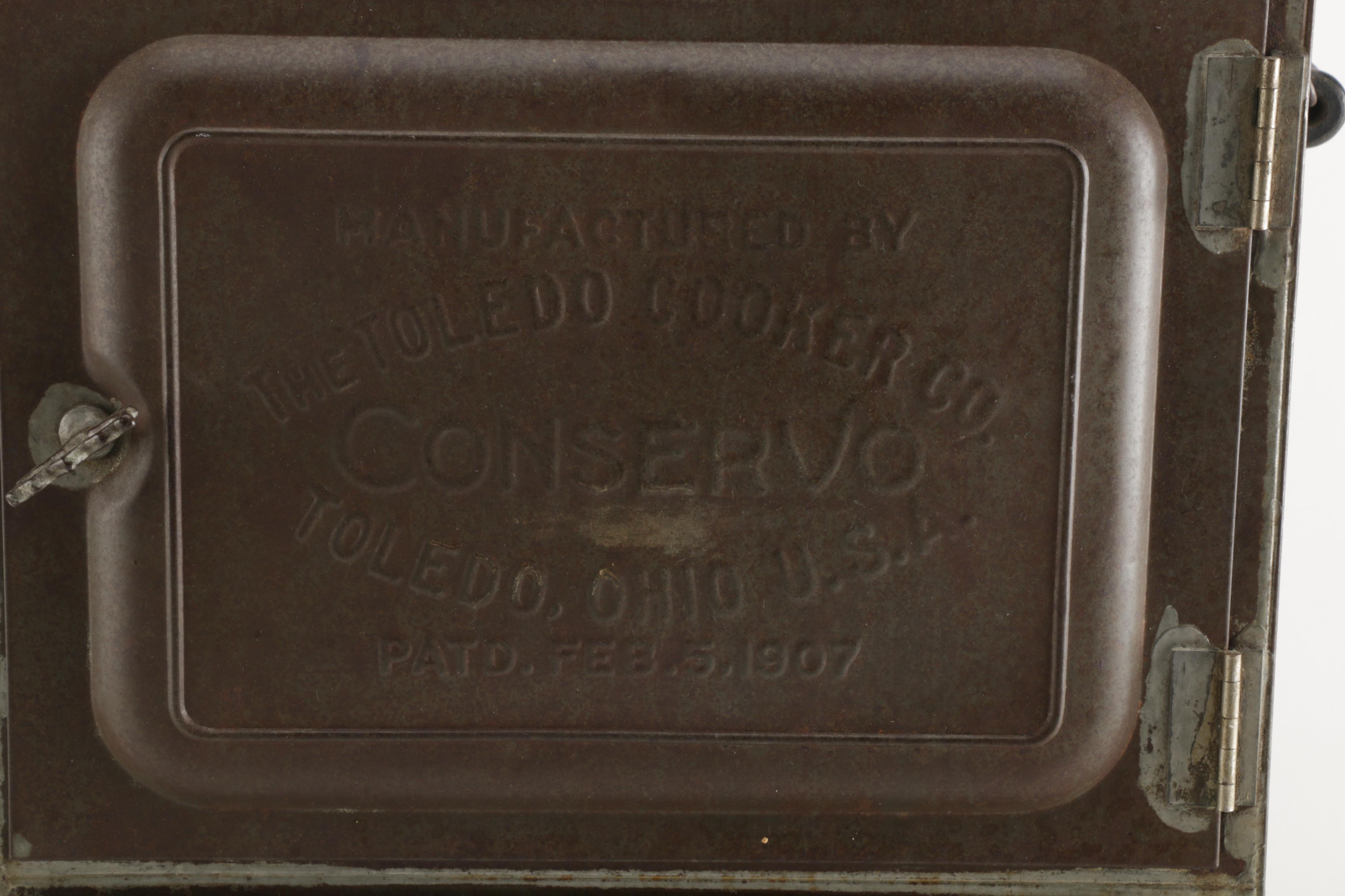 Toledo Cooker Co. "Conservo" Steamer Smoker Cooker