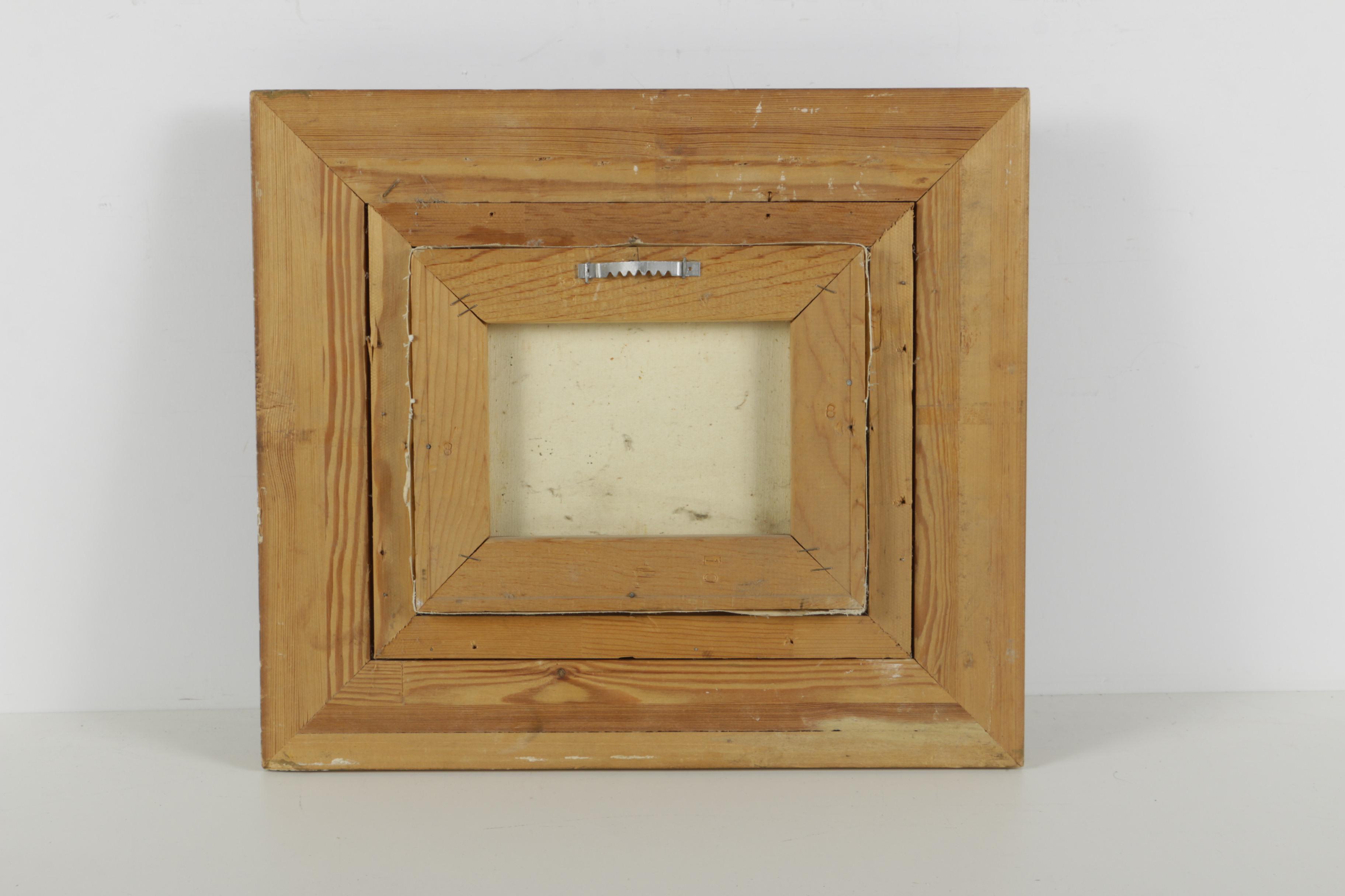 P. Vitolante Oil Painting on Canvas of an Outdoor Scene