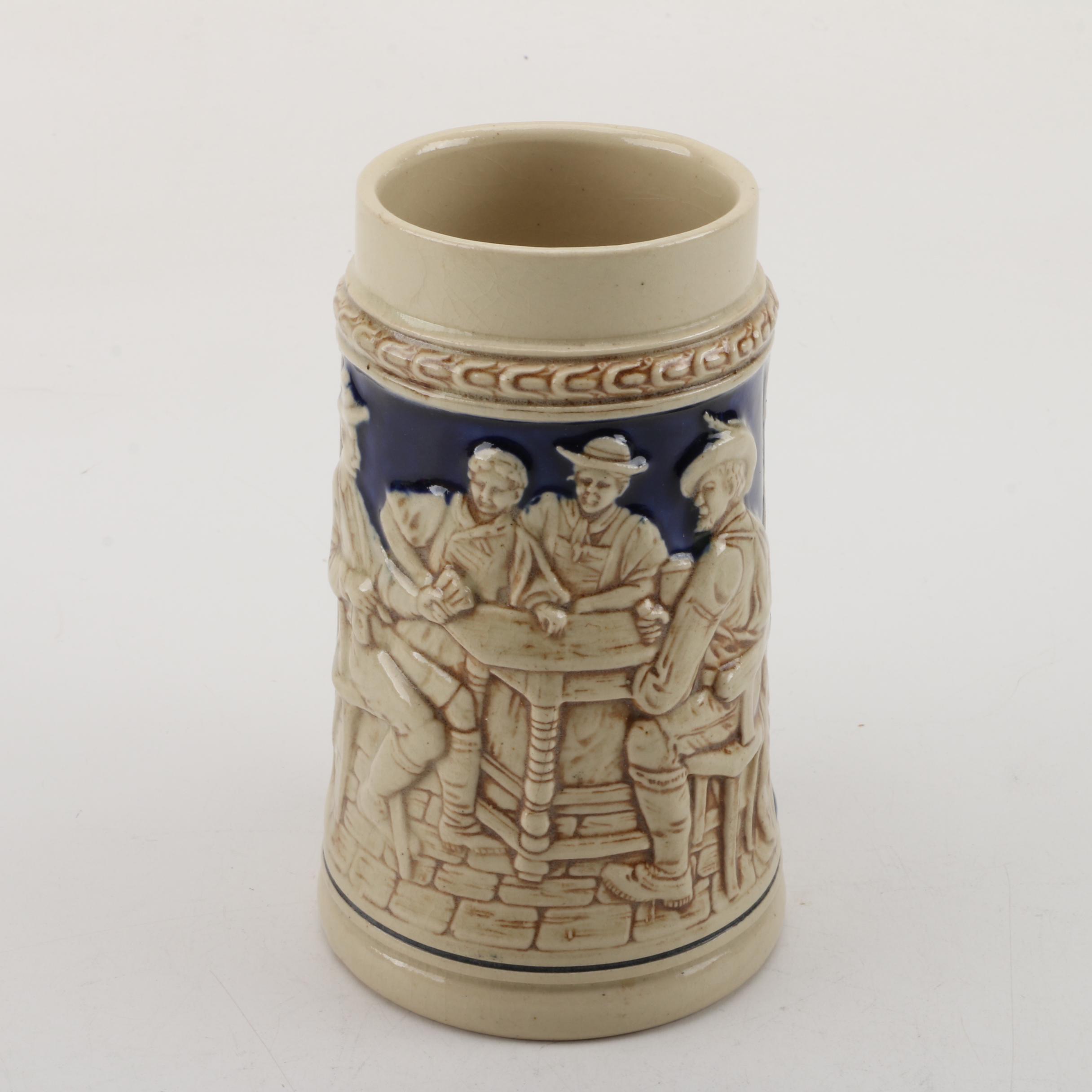 Collection of Steins and Stein-Shaped Music Boxes