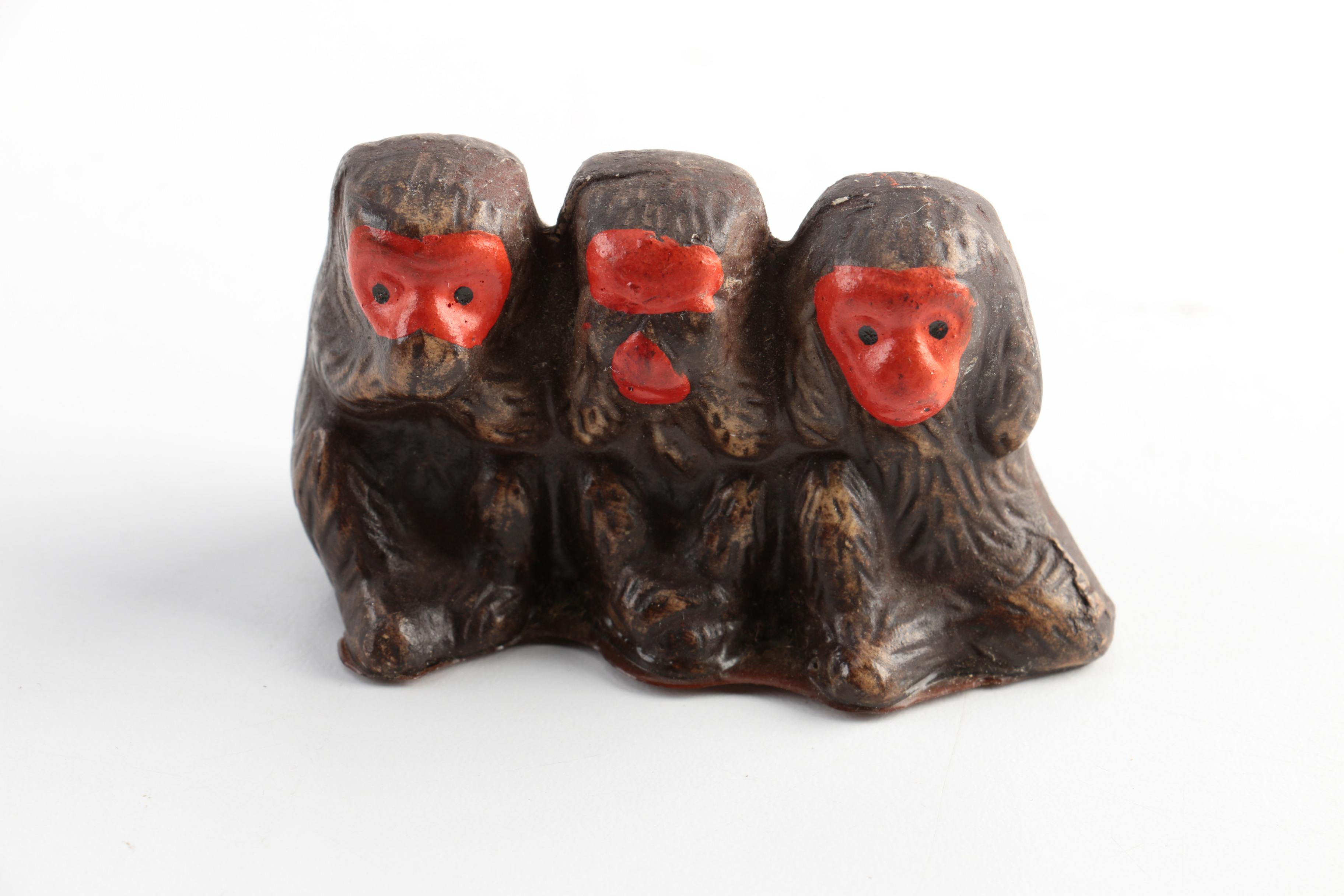 "Hear No, See No, Speak No Evil"  Monkey Figurines