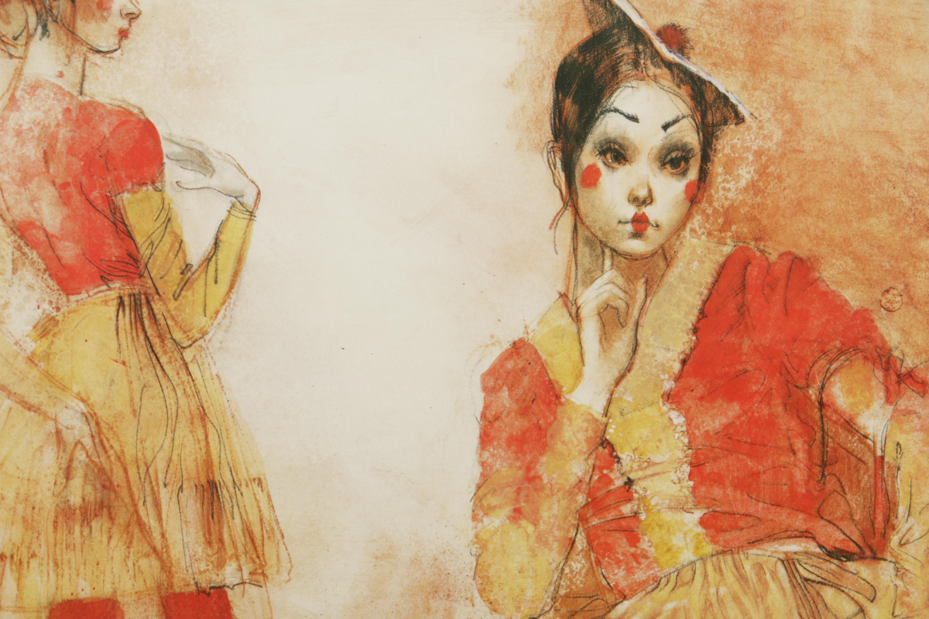 Limited Edition Signed Offset Lithograph after Herbert Ryman "Petrouchka"