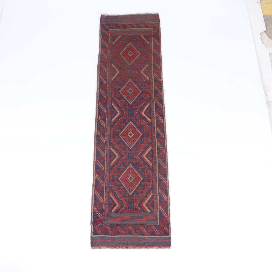 Hand-Knotted Baluch Tribal Carpet Runner