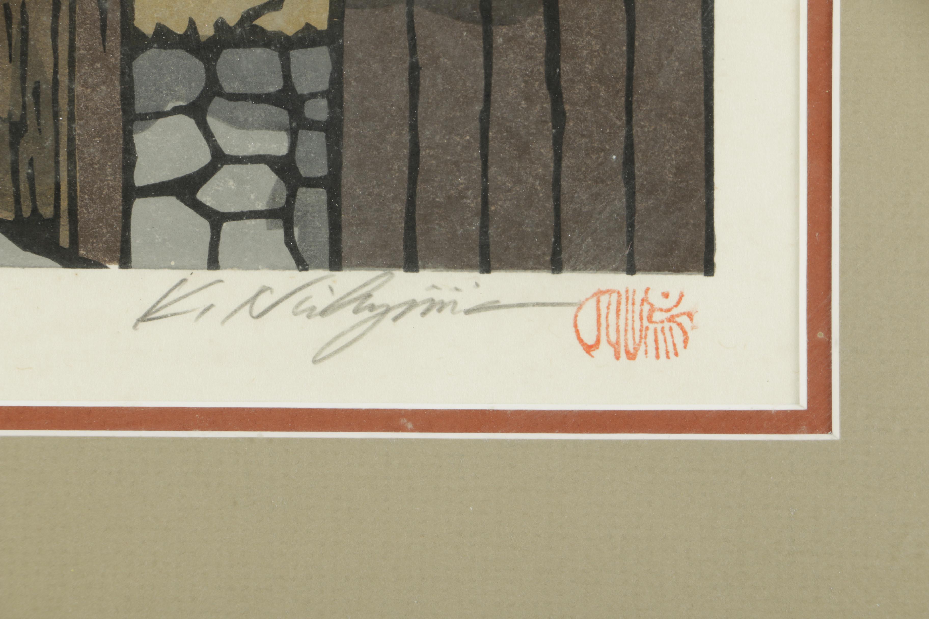 Katsuyuki Nishijima Limited Edition Woodblock Prints on Paper