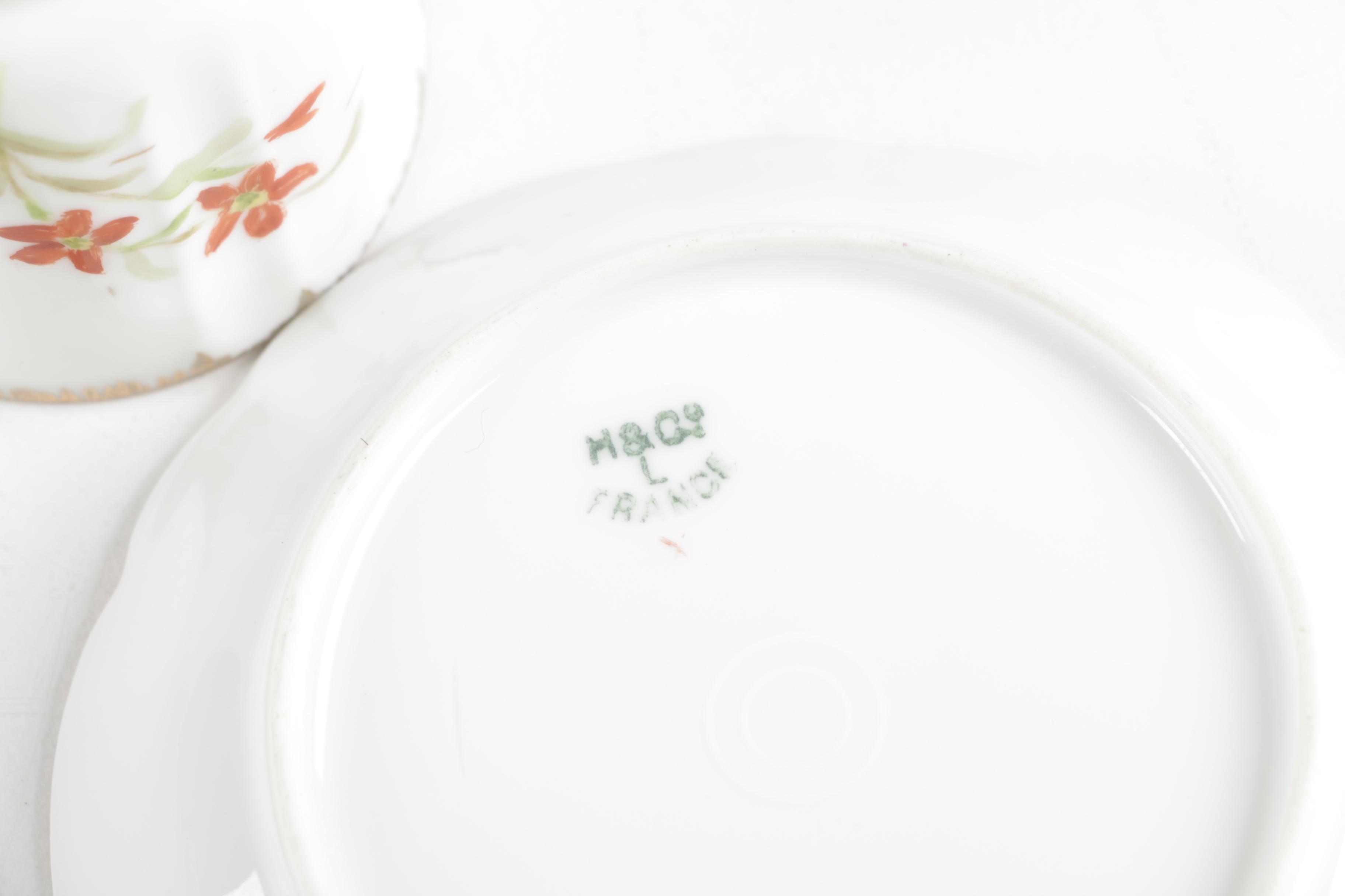 Vintage Porcelain Demitasse Cups and Saucers Including Lenox