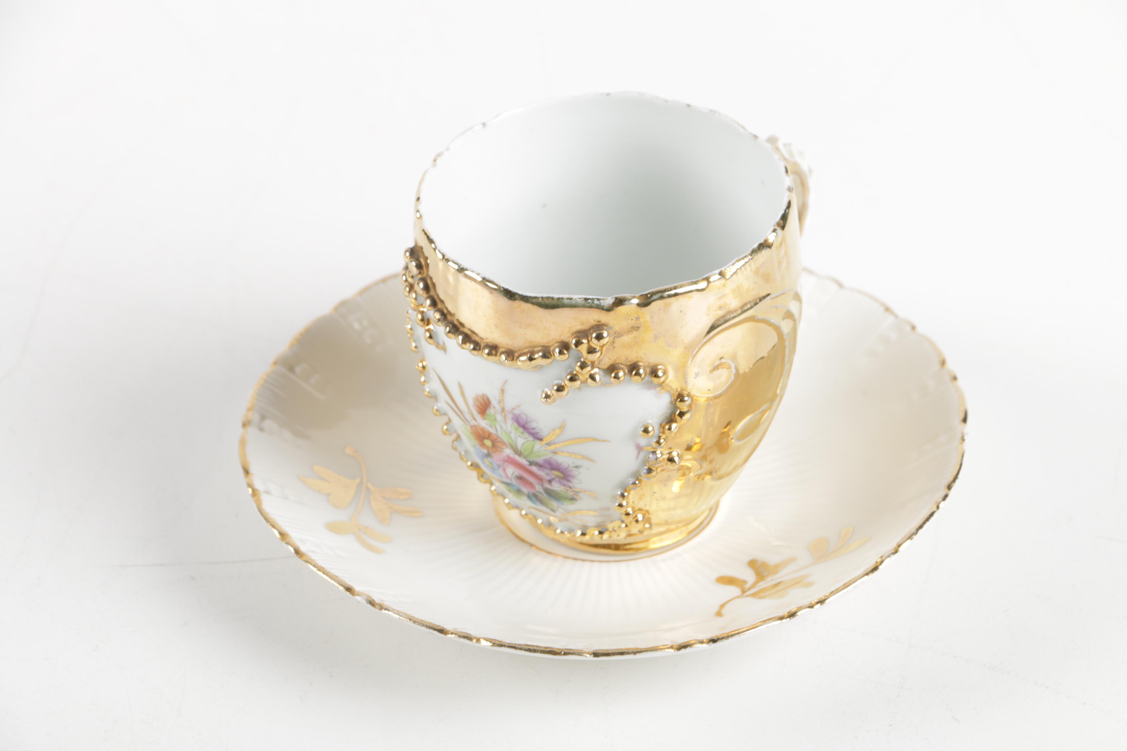 Vintage Porcelain Demitasse Cups and Saucers Including Lenox