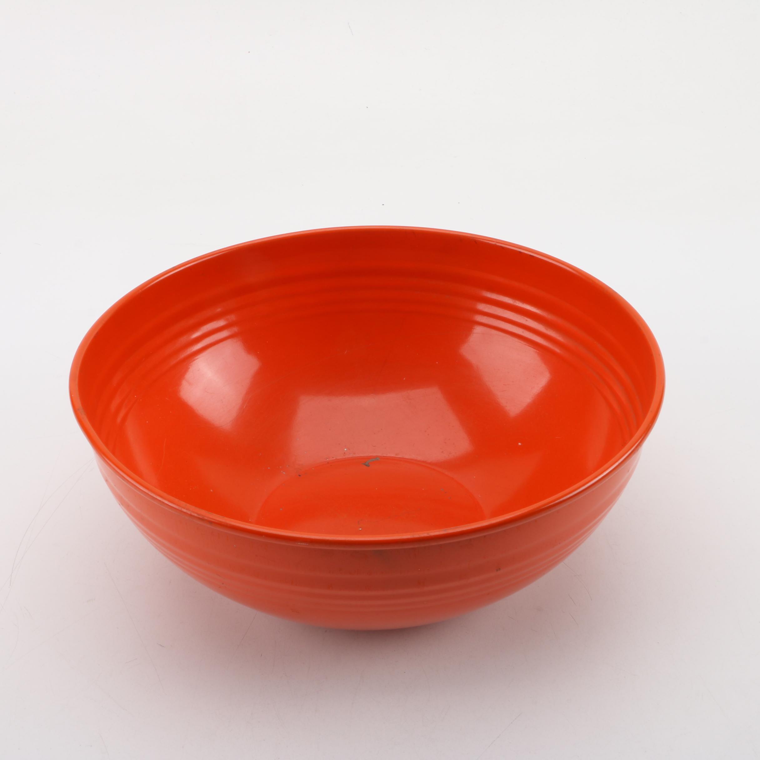Primary Colored Enameled Metal Bowls