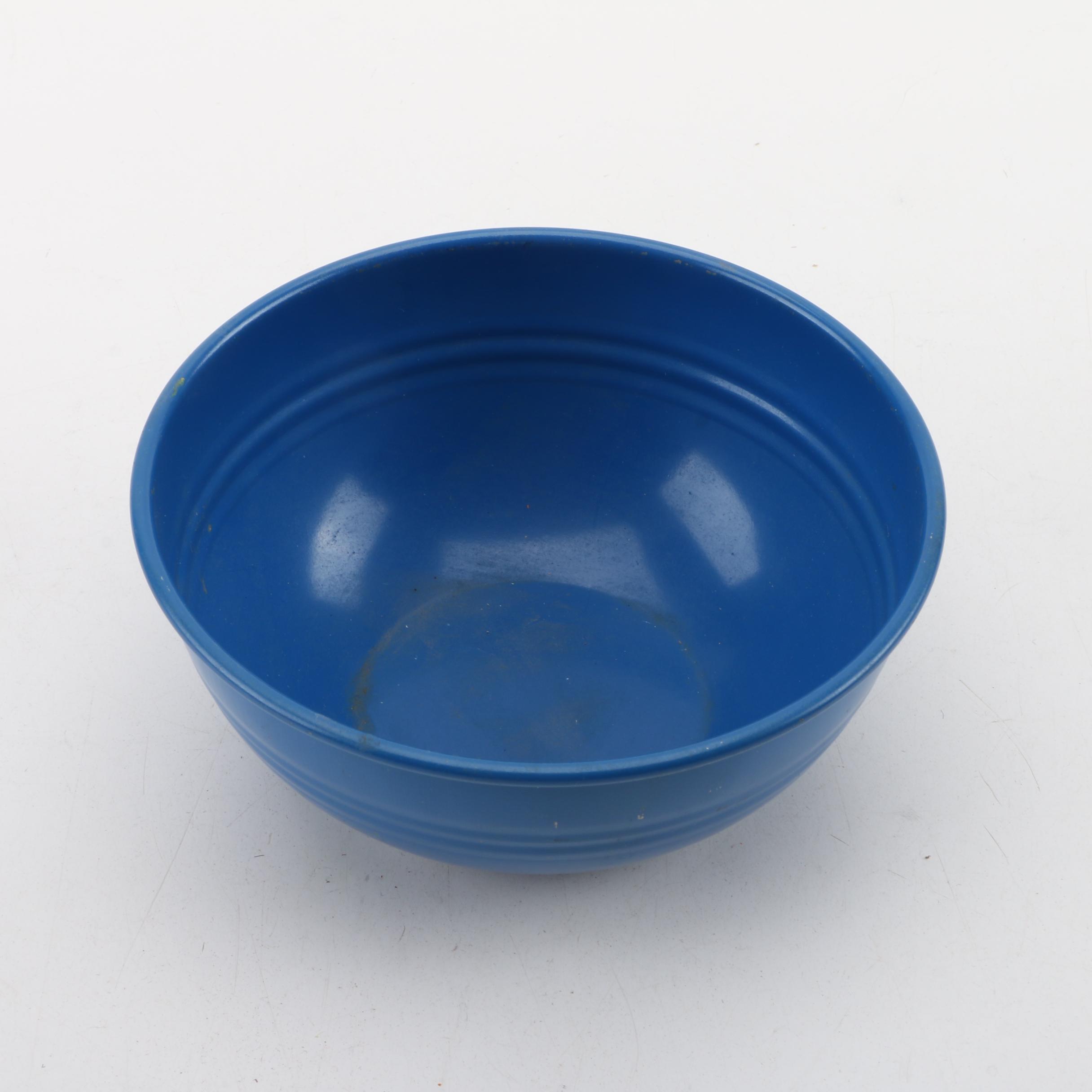 Primary Colored Enameled Metal Bowls