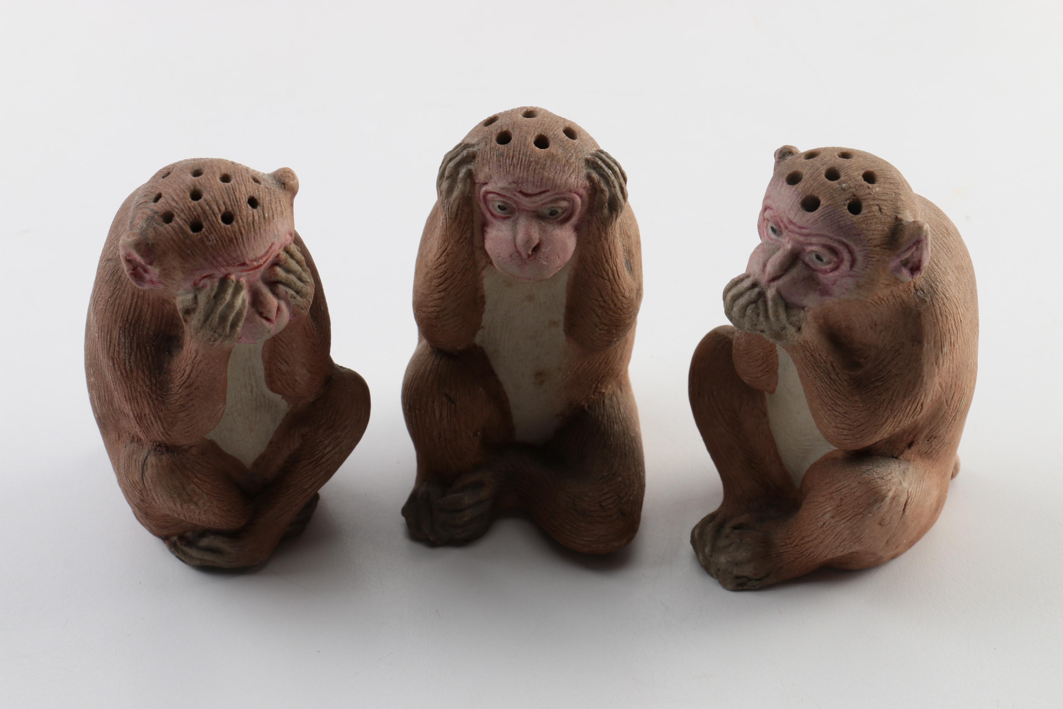 "Hear No, See No, Speak No Evil" Figurines