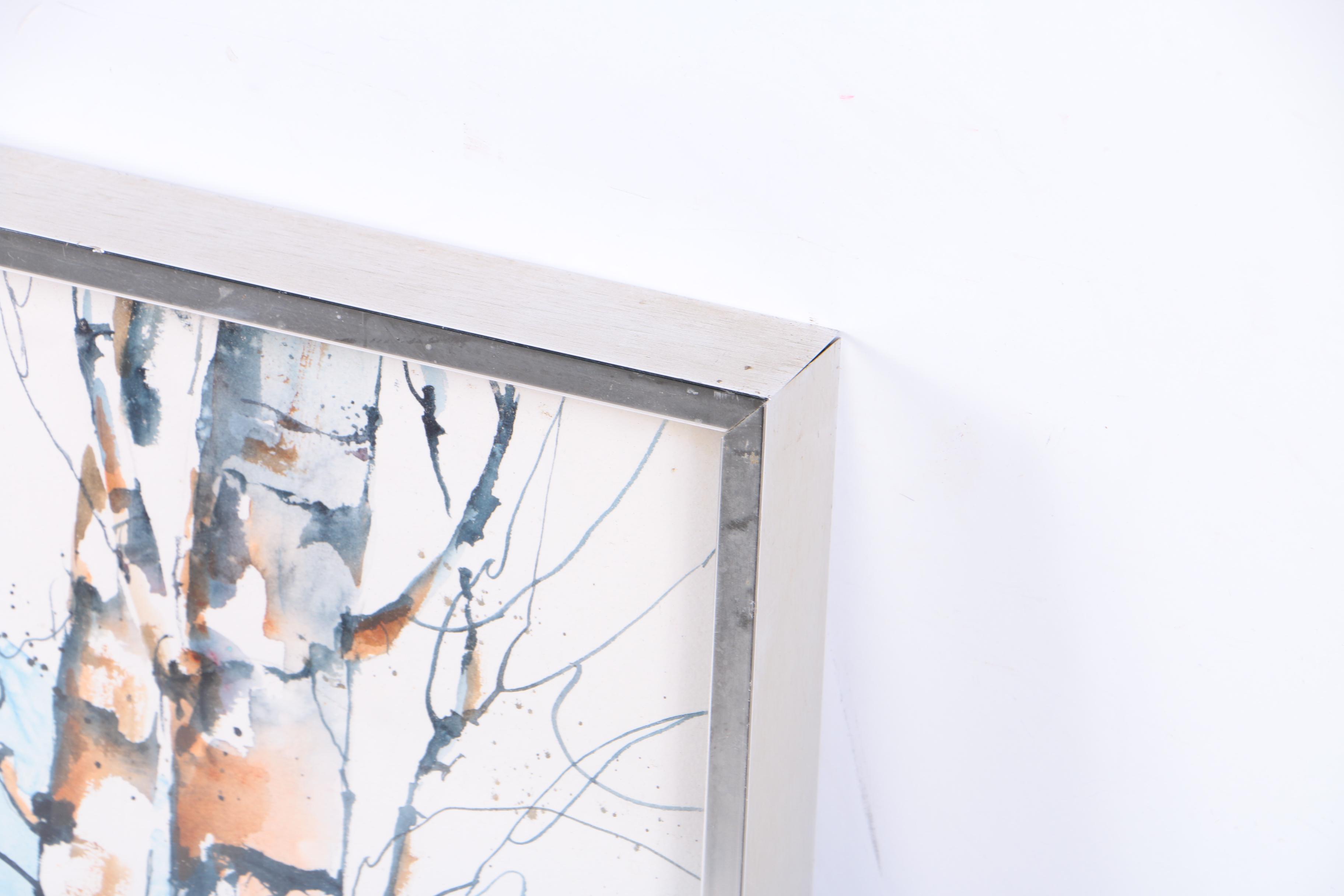 Dolores Ann Ziegler Watercolor on Paper of a Rustic Landscape