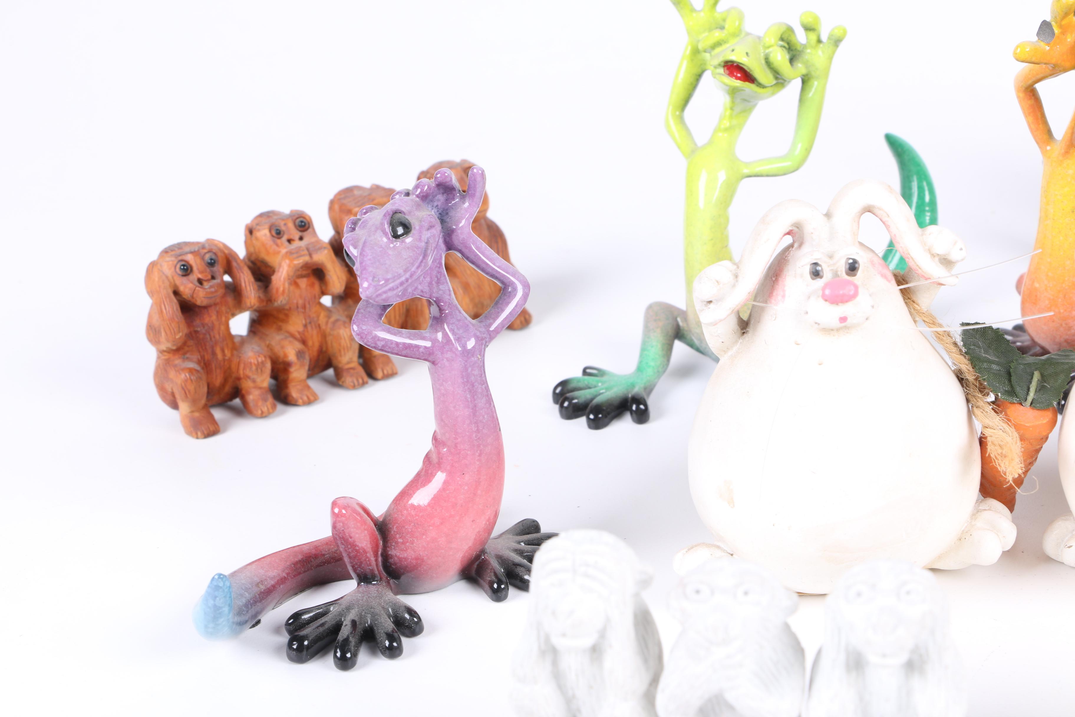 "Hear No, See No, Speak No Evil" Figurines