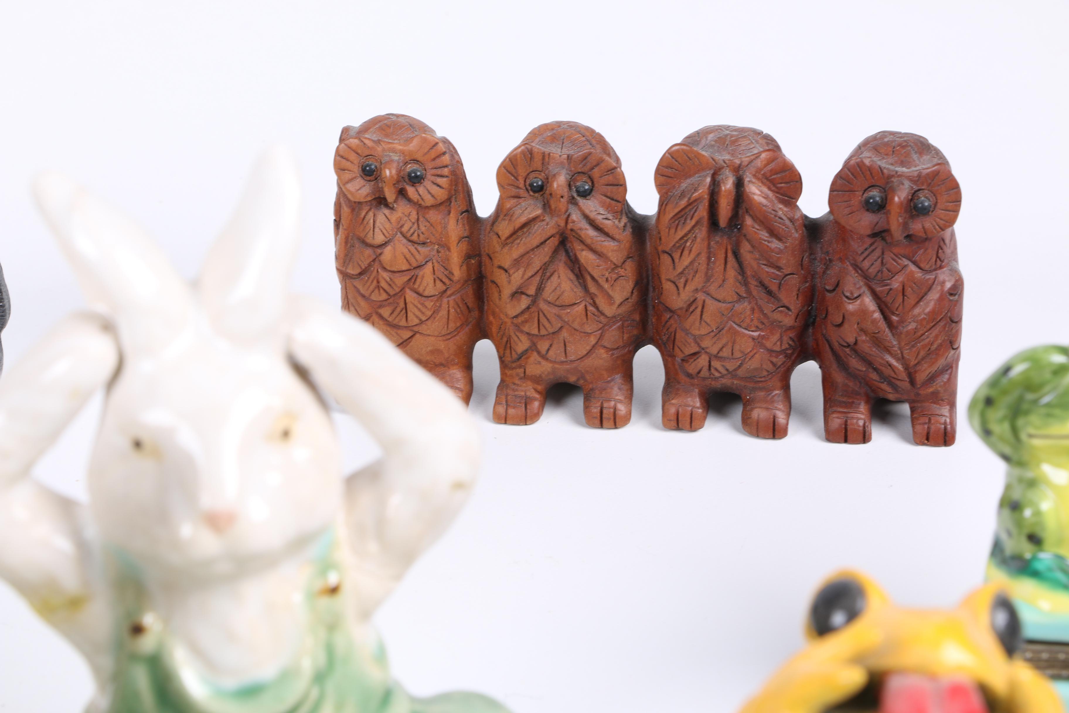 "Hear No, See No, Speak No Evil" Figurines
