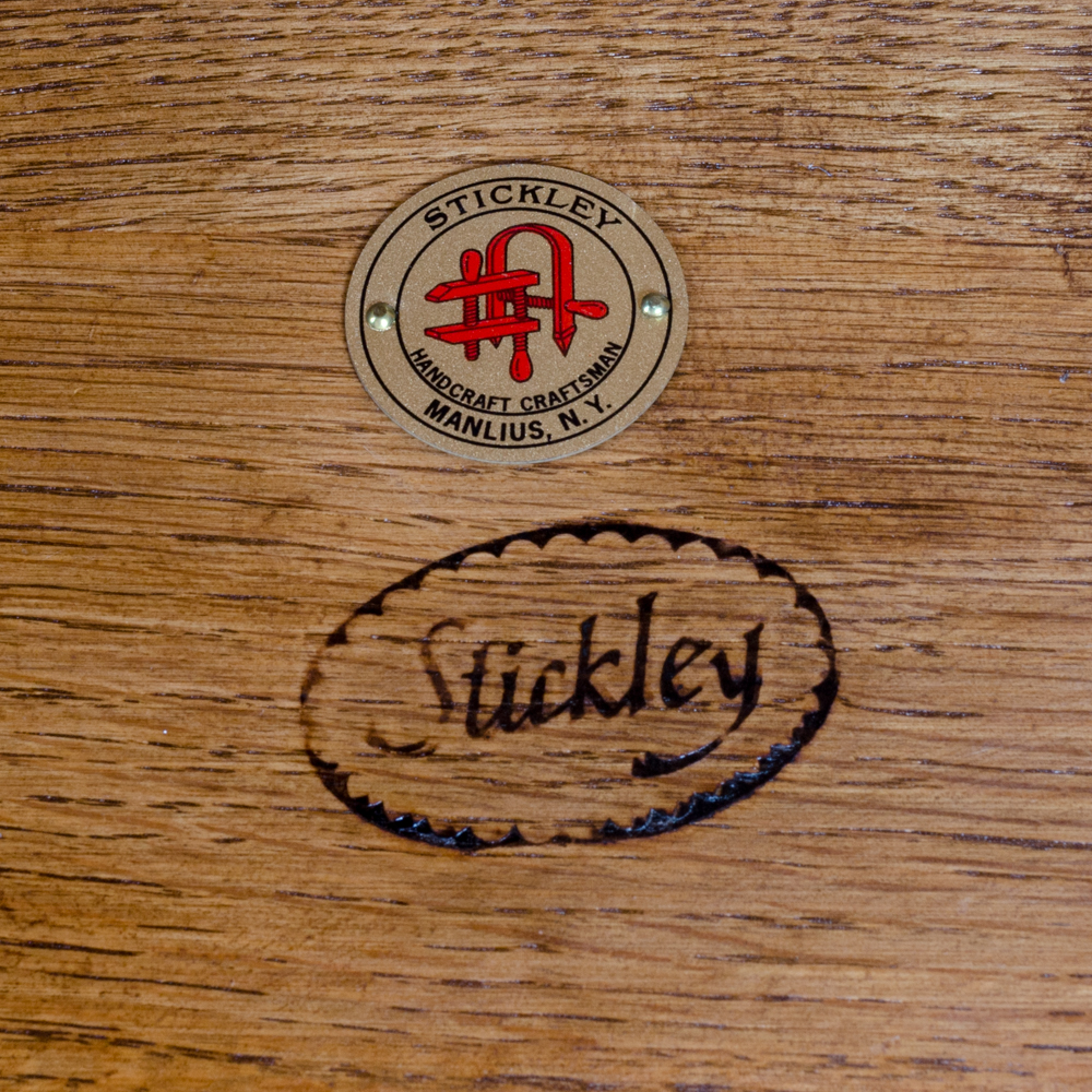 Vintage Arts and Crafts Style Oak Side Table by Stickley