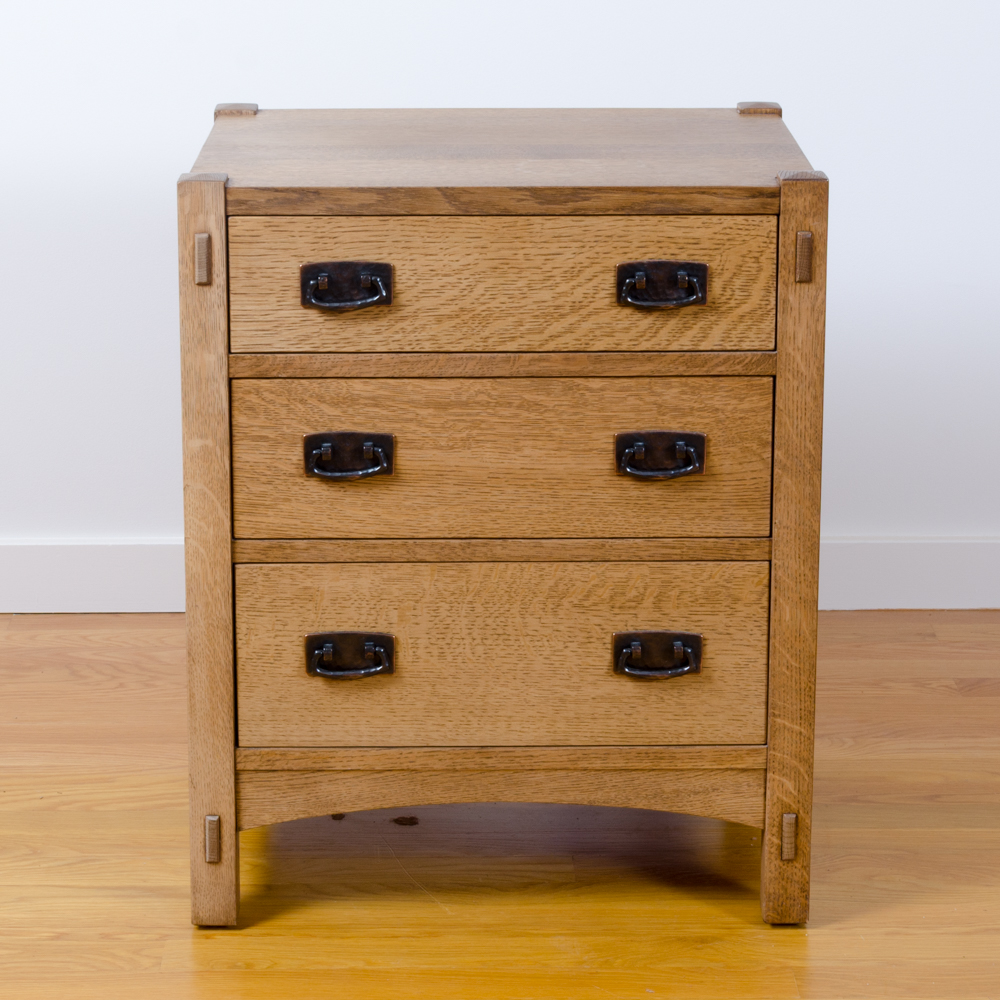 2 Arts and Crafts Style Oak Nightstand by Stickley