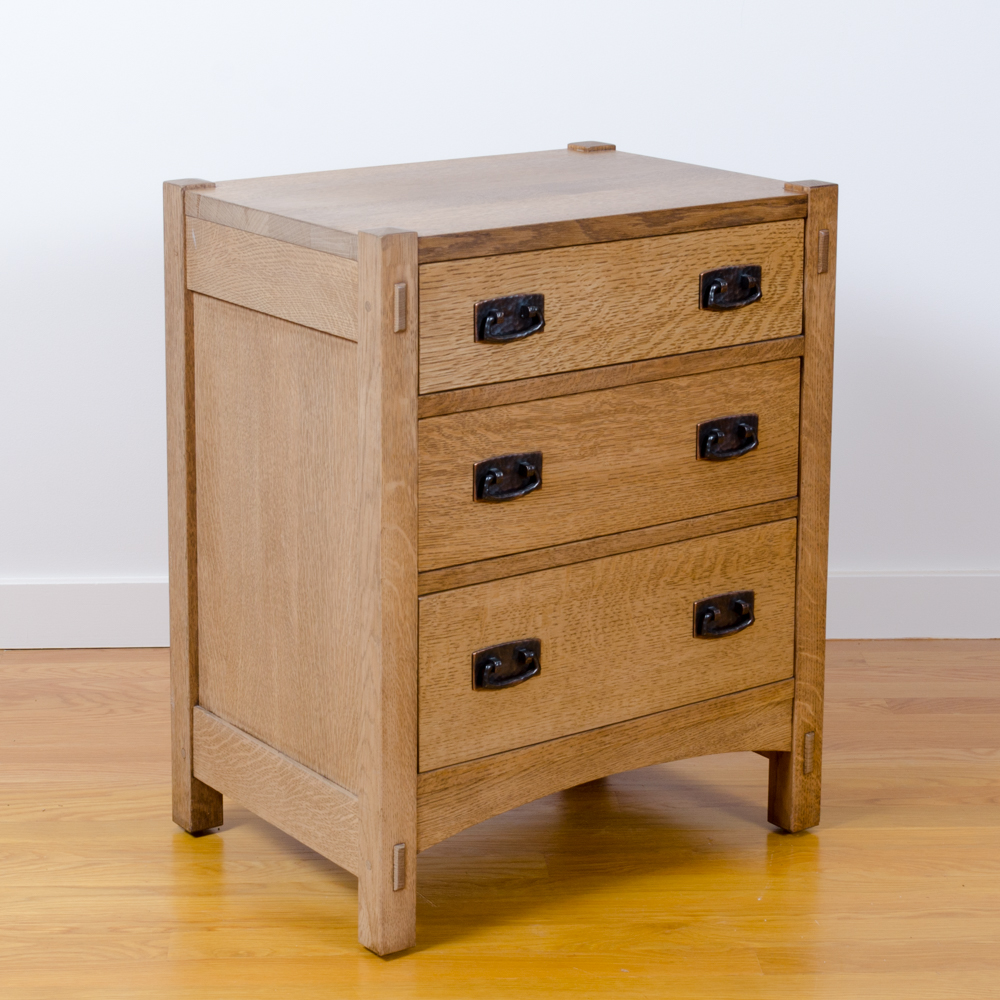 2 Arts and Crafts Style Oak Nightstand by Stickley