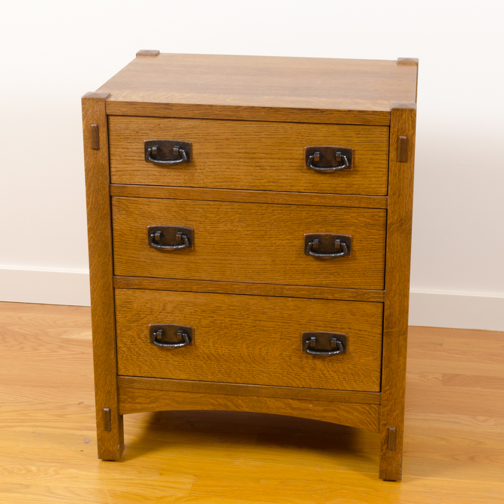 2 Arts and Crafts Style Oak Nightstand by Stickley