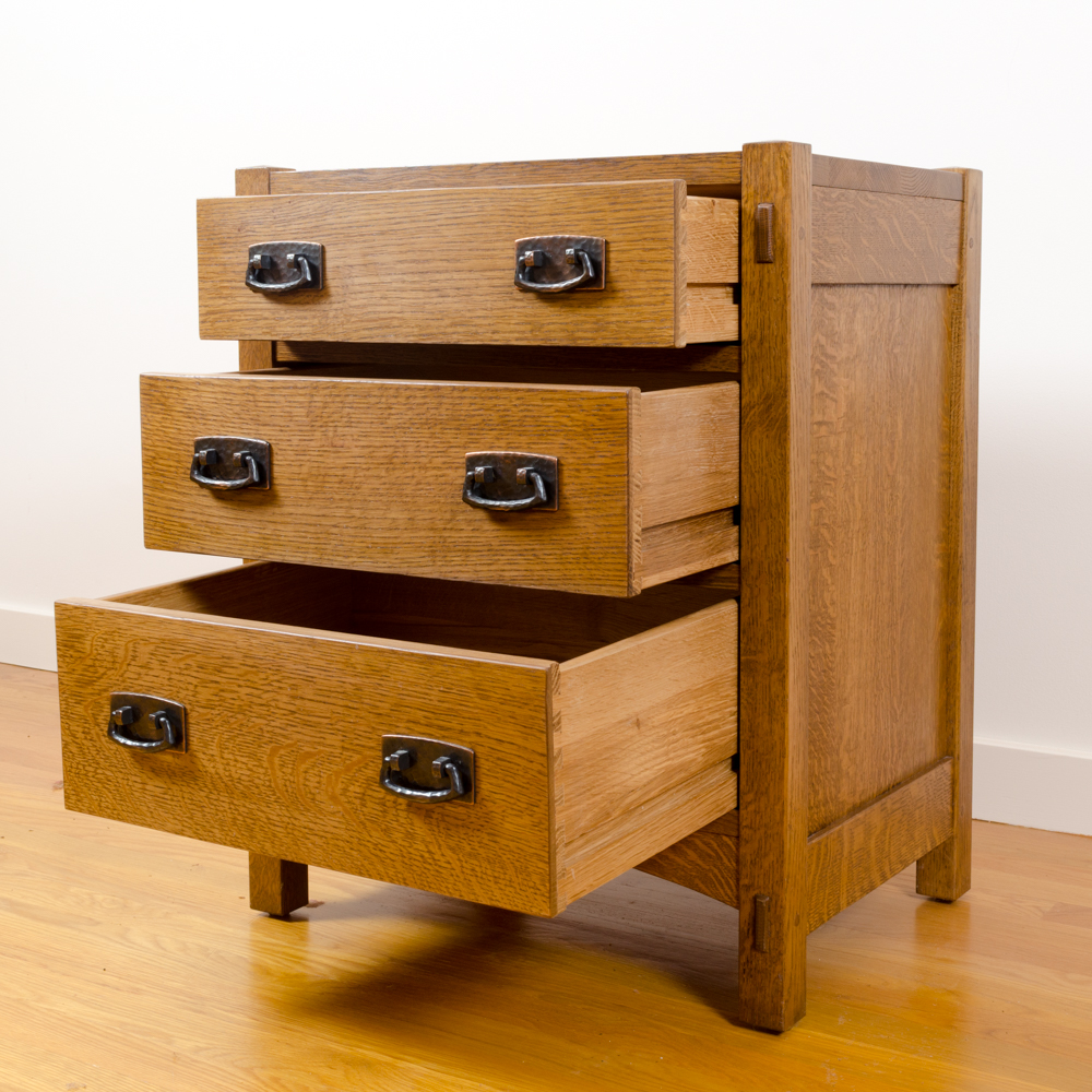 2 Arts and Crafts Style Oak Nightstand by Stickley