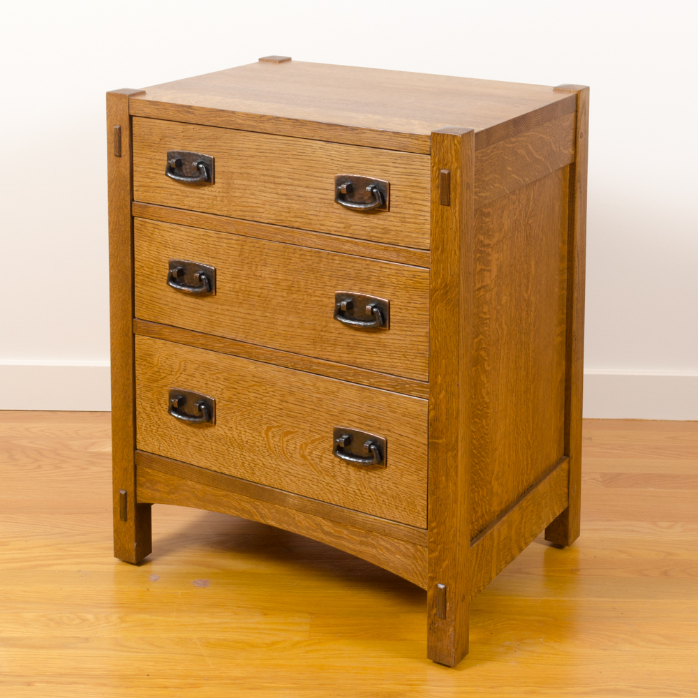 2 Arts and Crafts Style Oak Nightstand by Stickley