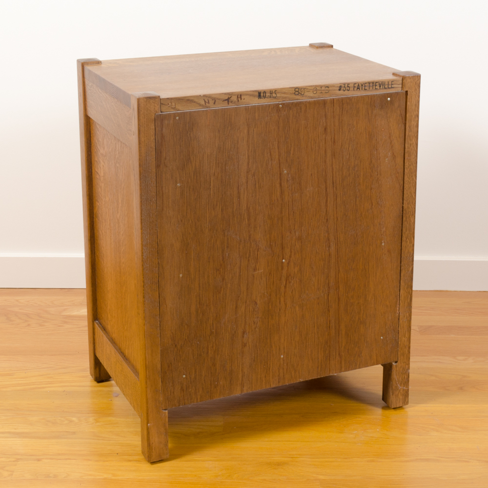 2 Arts and Crafts Style Oak Nightstand by Stickley