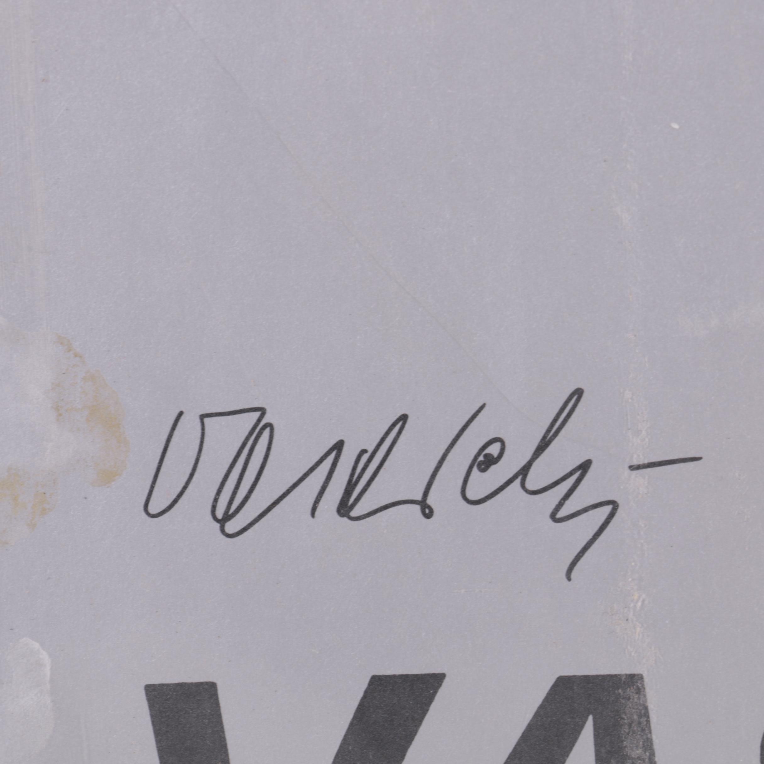 Vintage Offset Lithograph Poster on Paper After Victor Vasarely