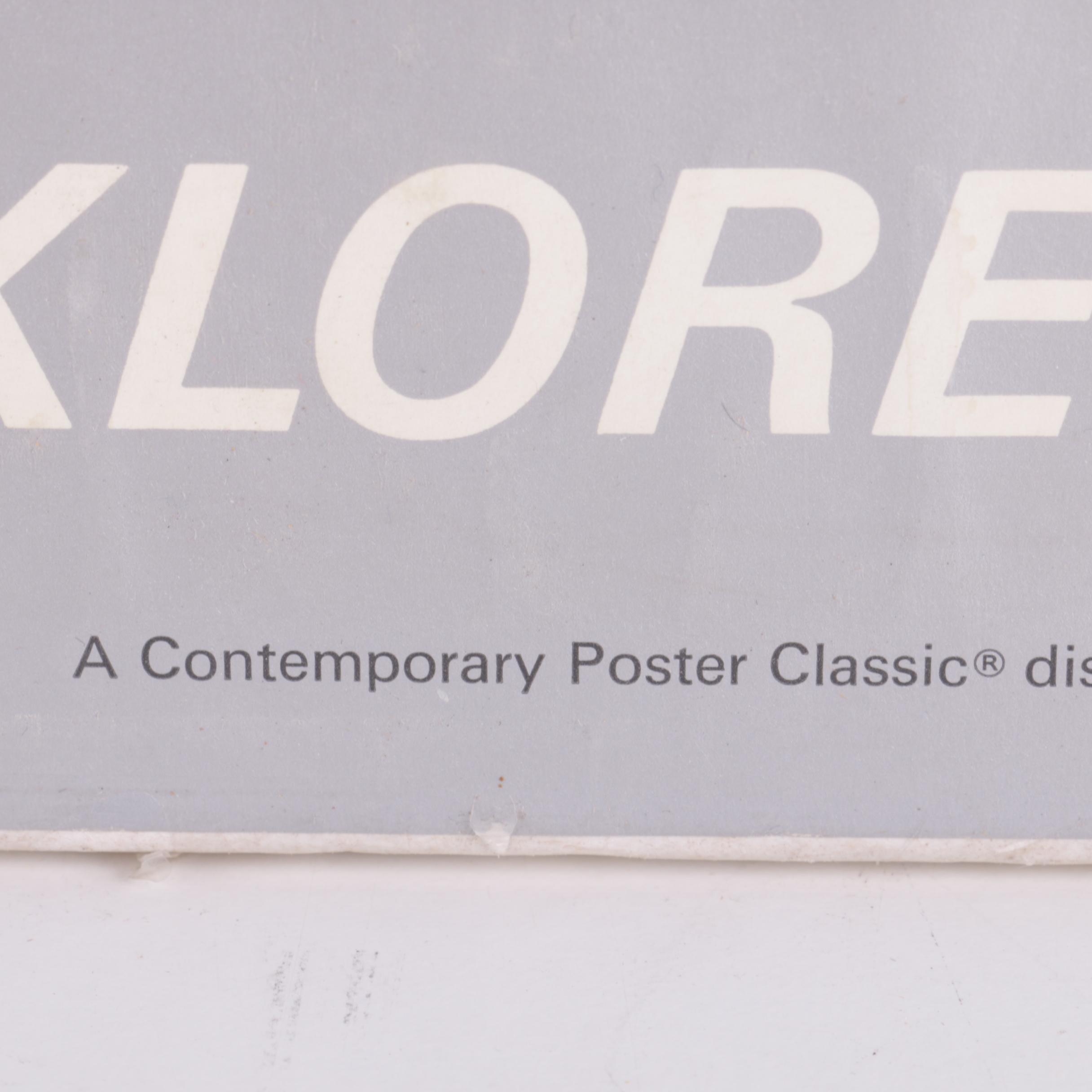 Vintage Offset Lithograph Poster on Paper After Victor Vasarely