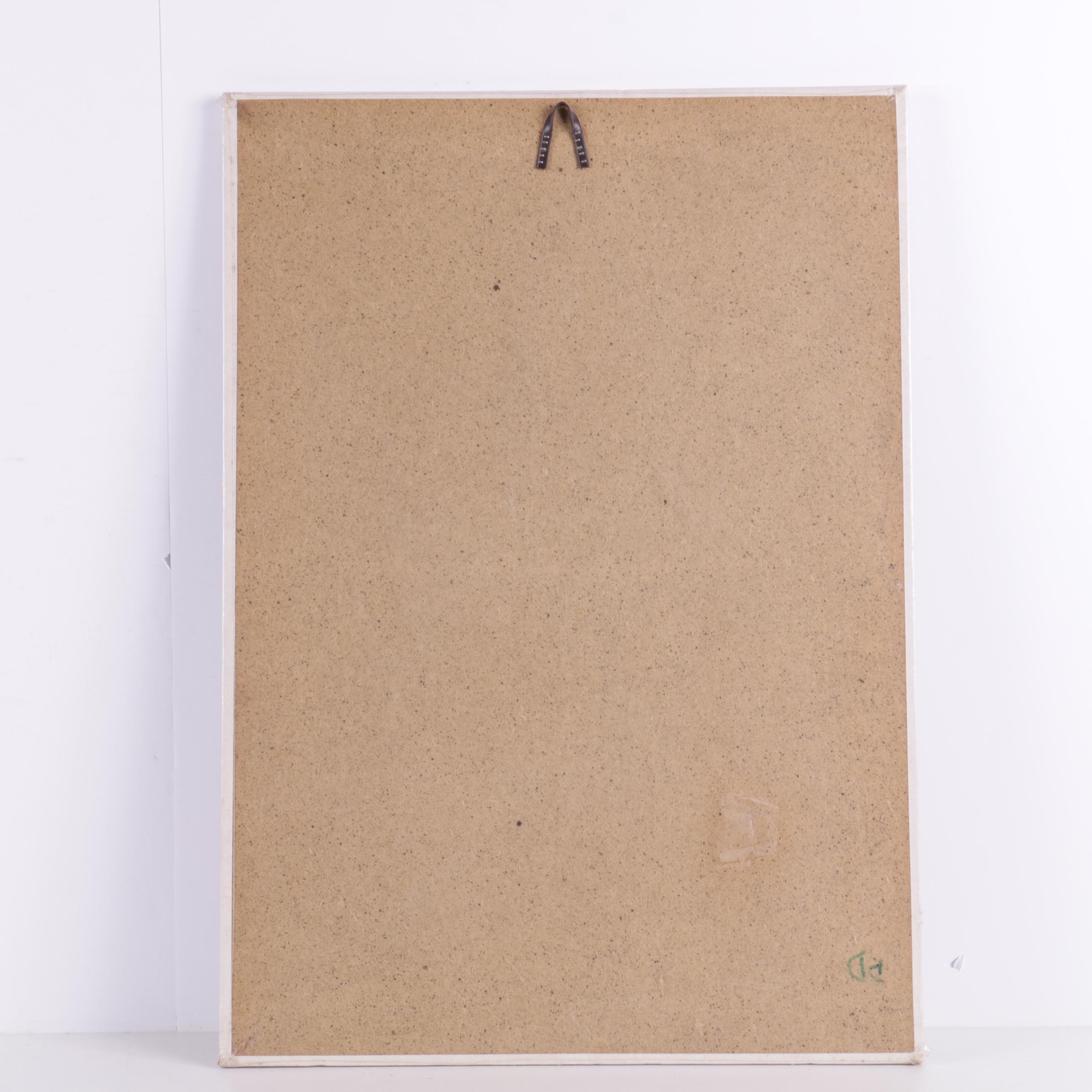 Vintage Offset Lithograph Poster on Paper After Victor Vasarely