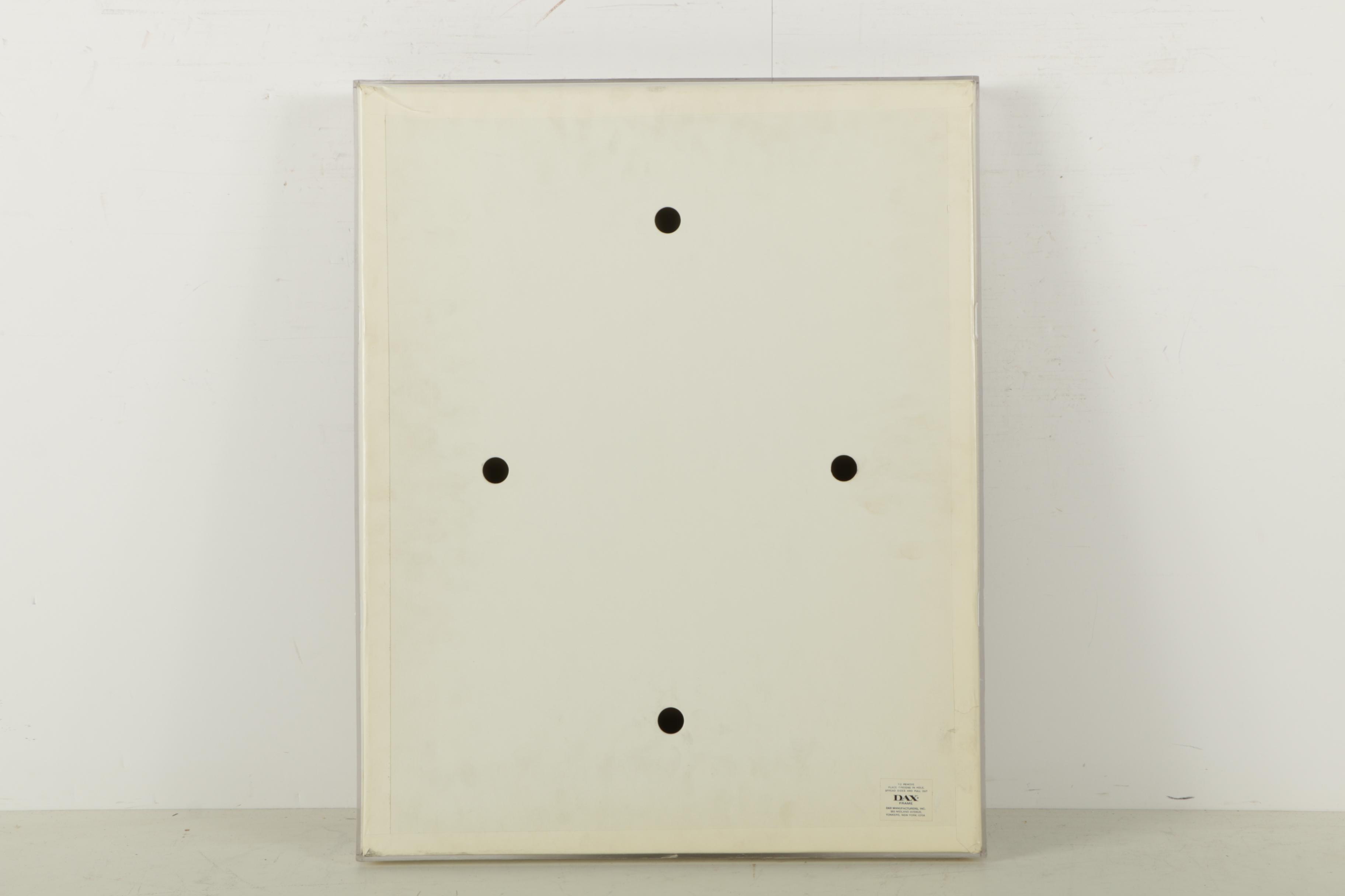 Attributed to B. Schiffer Mixed Media Painting of Contemporary Composition