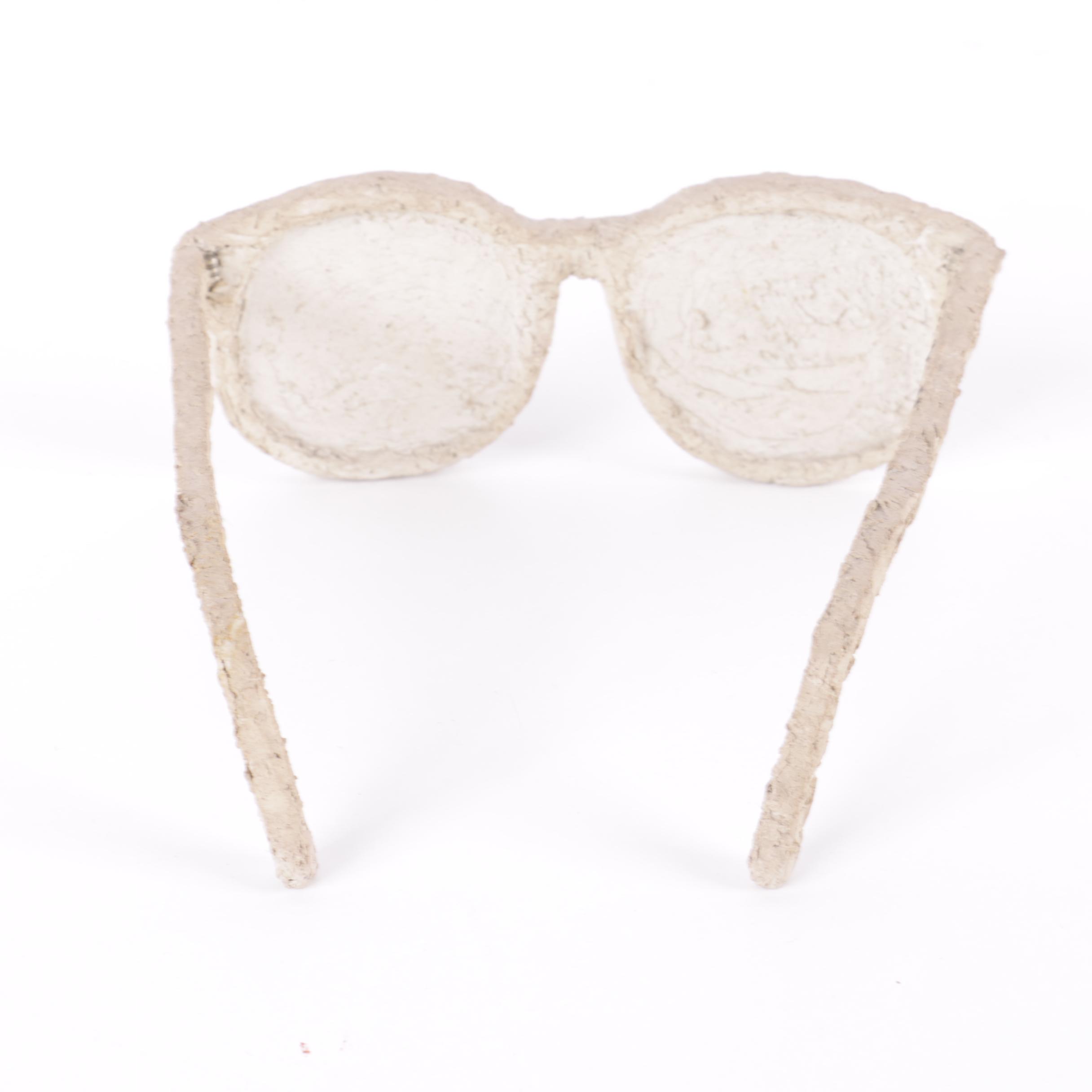 Bill Schiffer Cement Sunglasses Sculpture