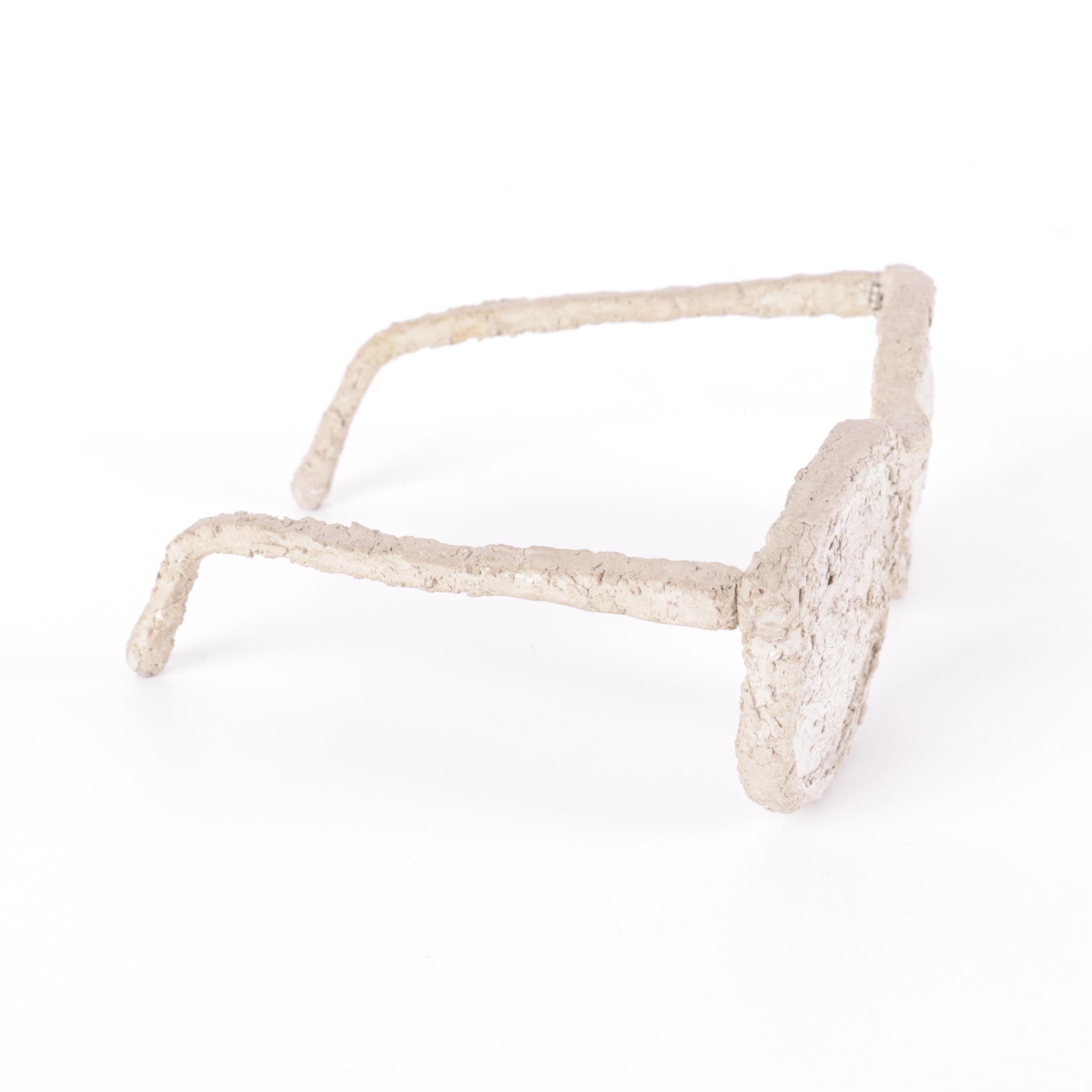 Bill Schiffer Cement Sunglasses Sculpture