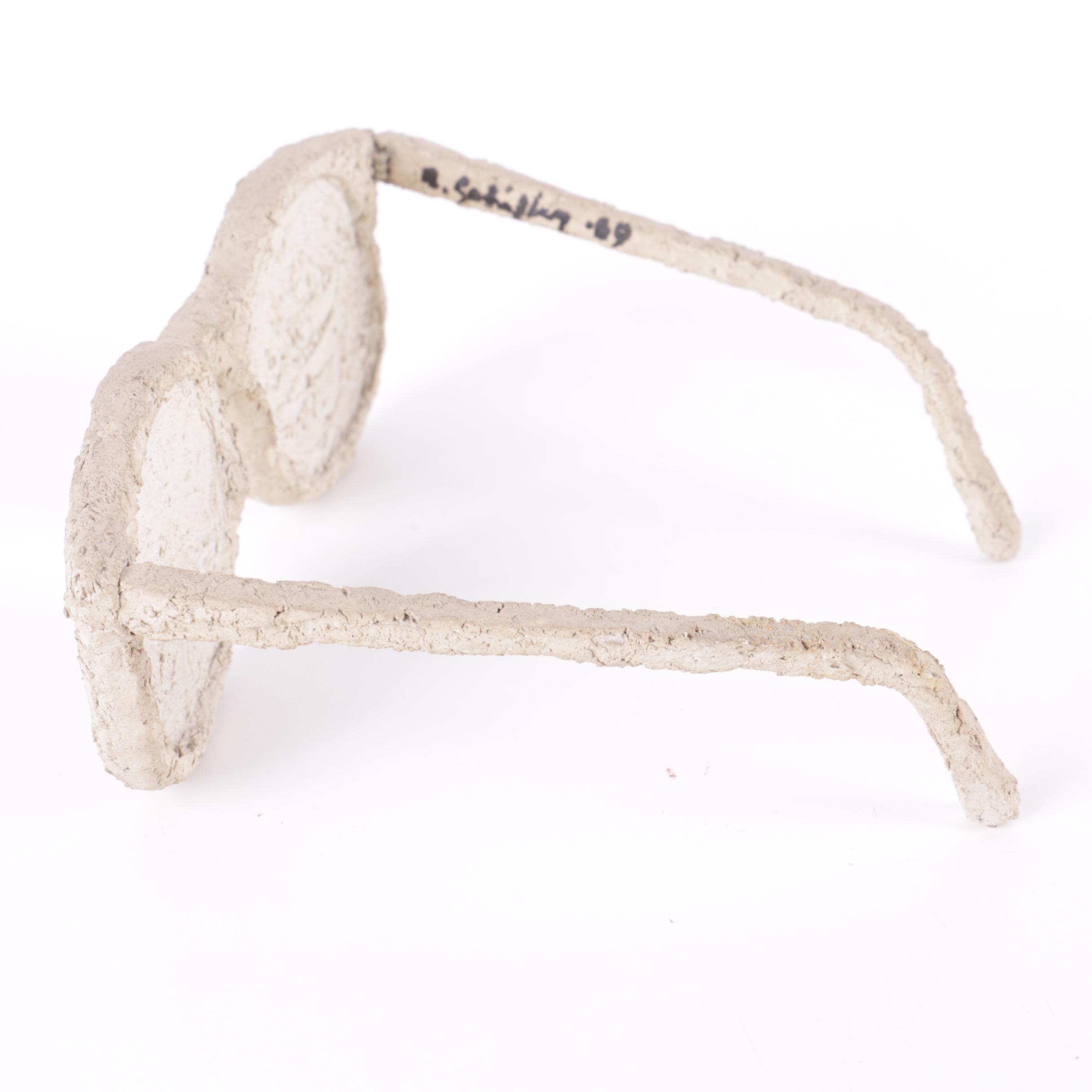 Bill Schiffer Cement Sunglasses Sculpture