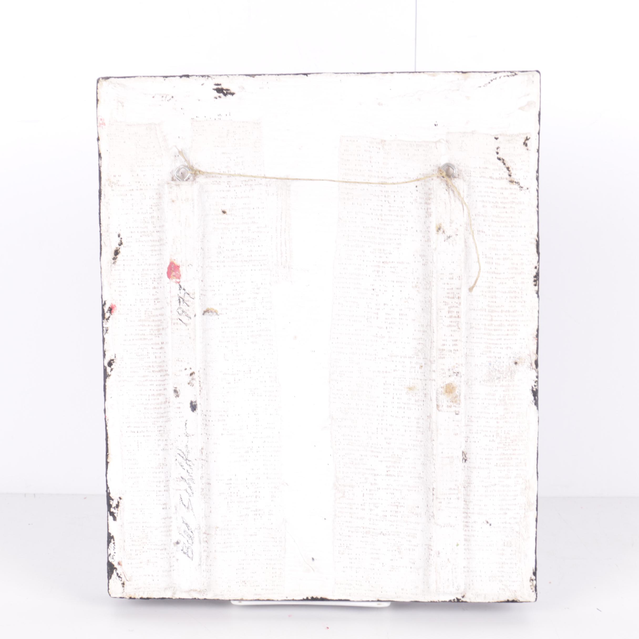 Bill Schiffer Original 1977 Oil Painting of Expressionist Forms