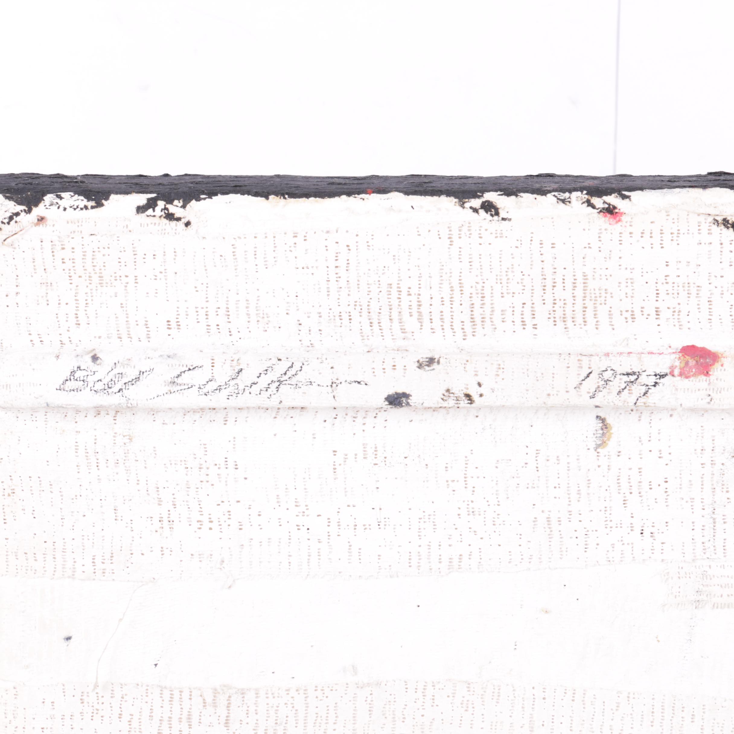 Bill Schiffer Original 1977 Oil Painting of Expressionist Forms