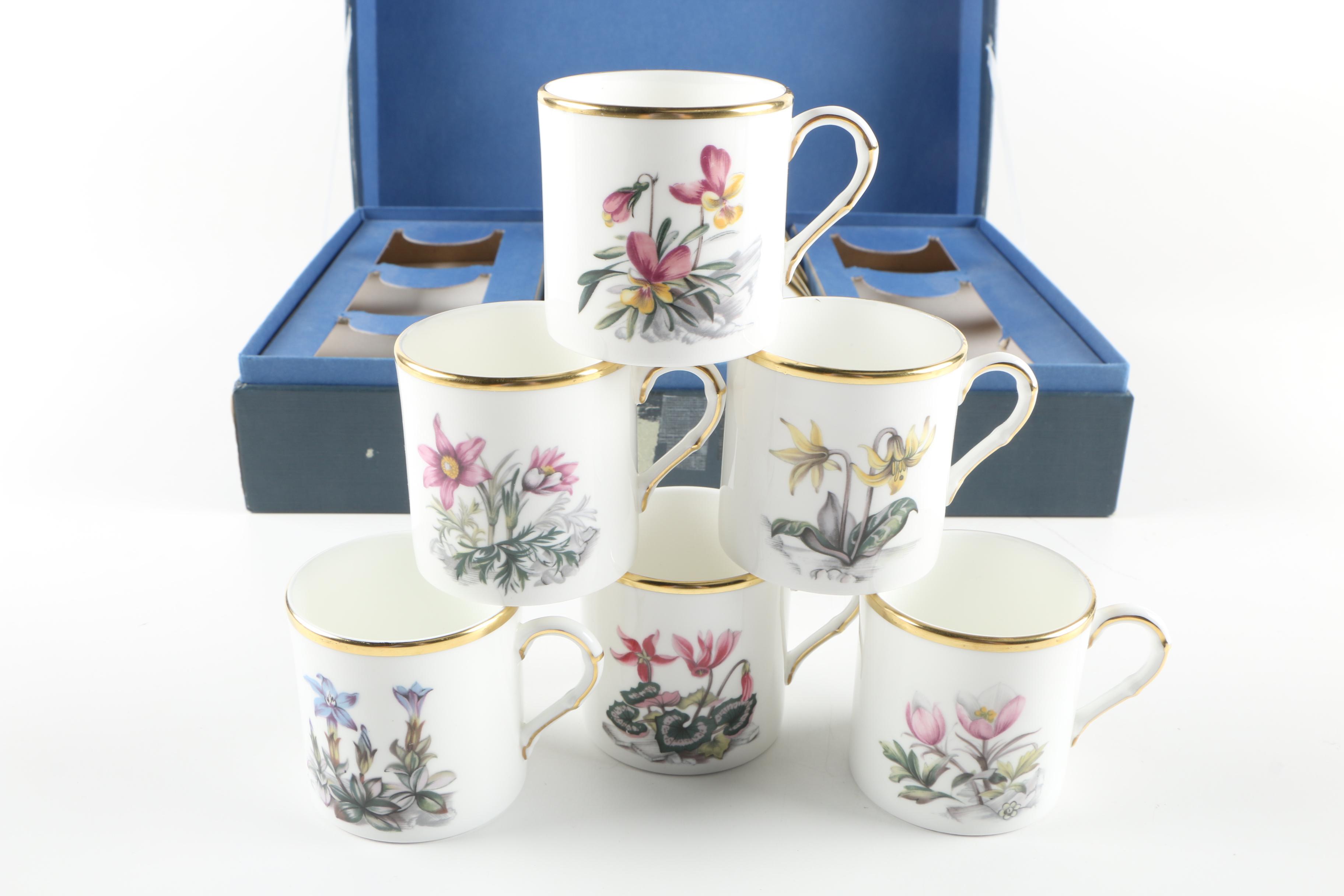 Royal Worcester "Alpine Flowers" Fine Bone China