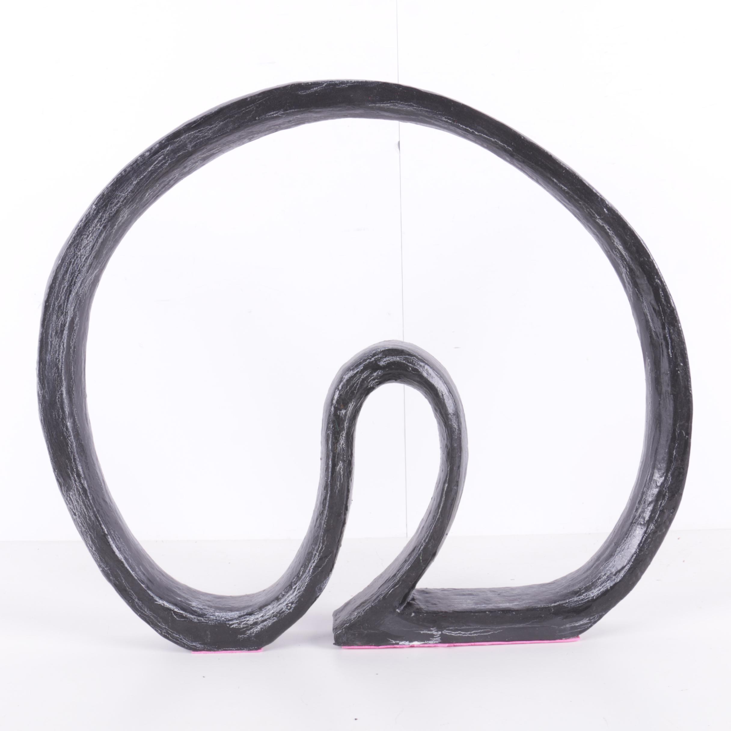 Abstract Papier-mâché Sculpture Attributed to Bill Schiffer