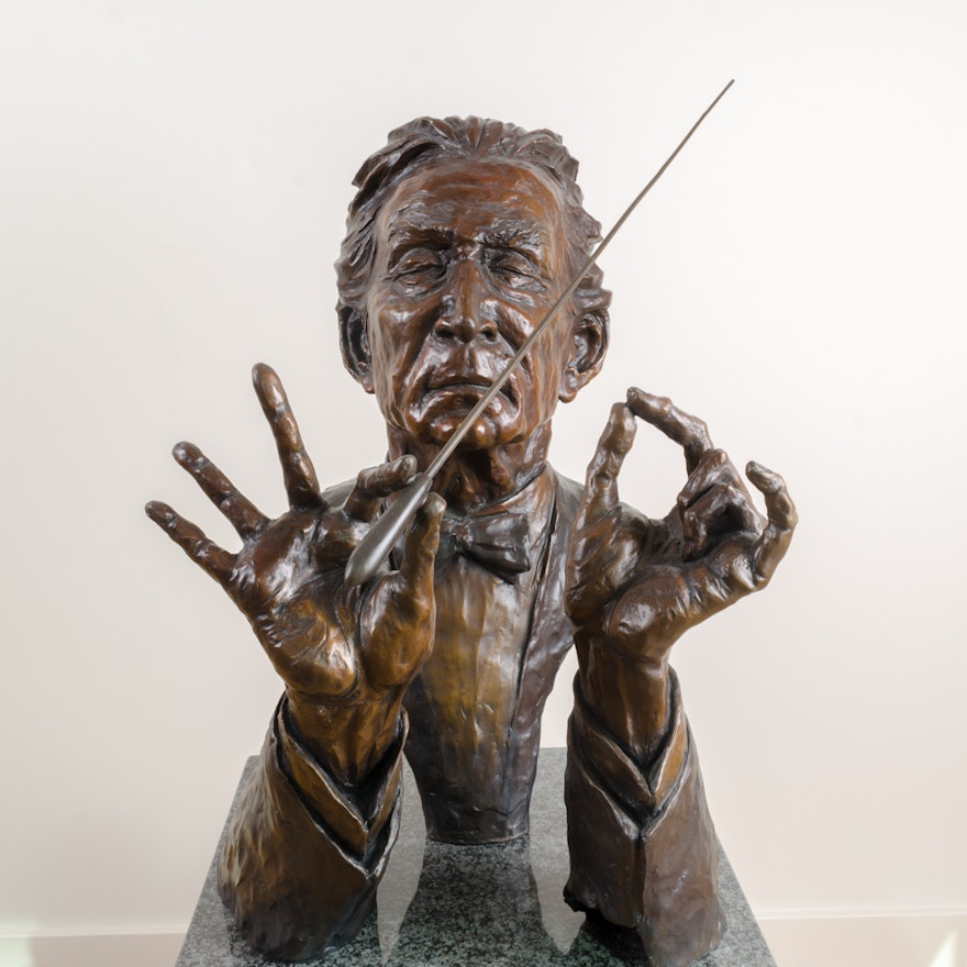 Jo Saylors Limited Edition Bronze Sculpture "Conductor"