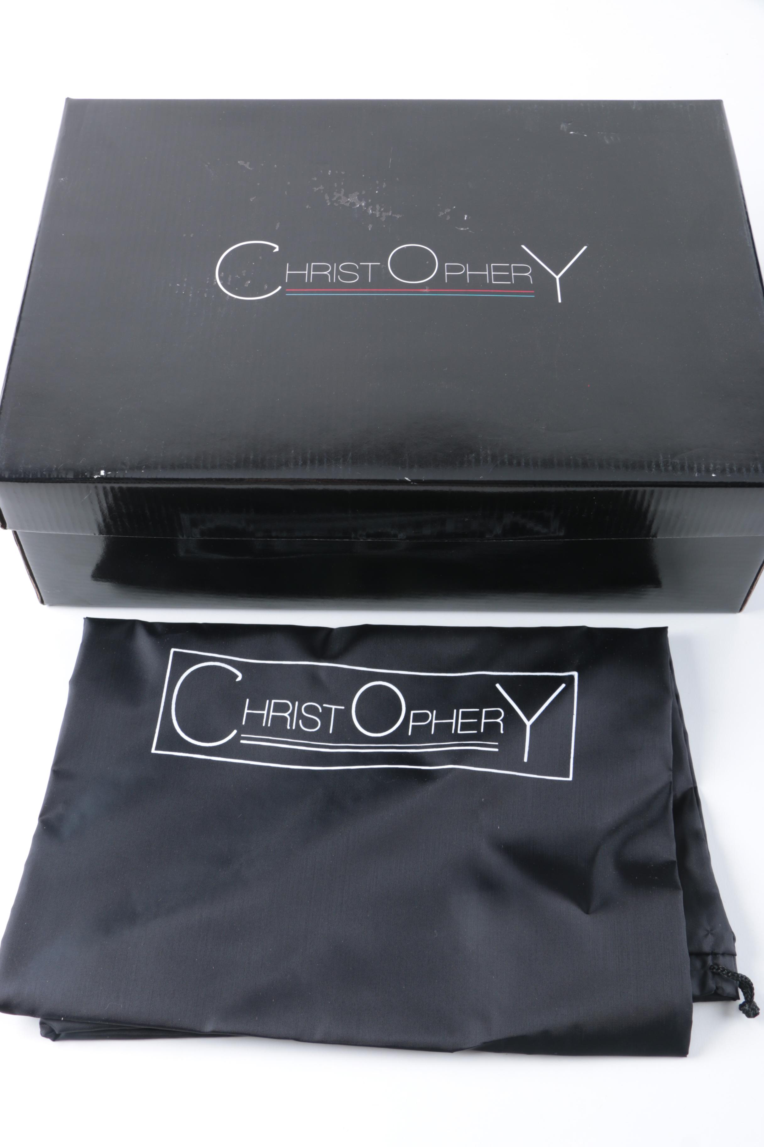 Christopher Coy Collection Prototype Heels in Aqua Leather