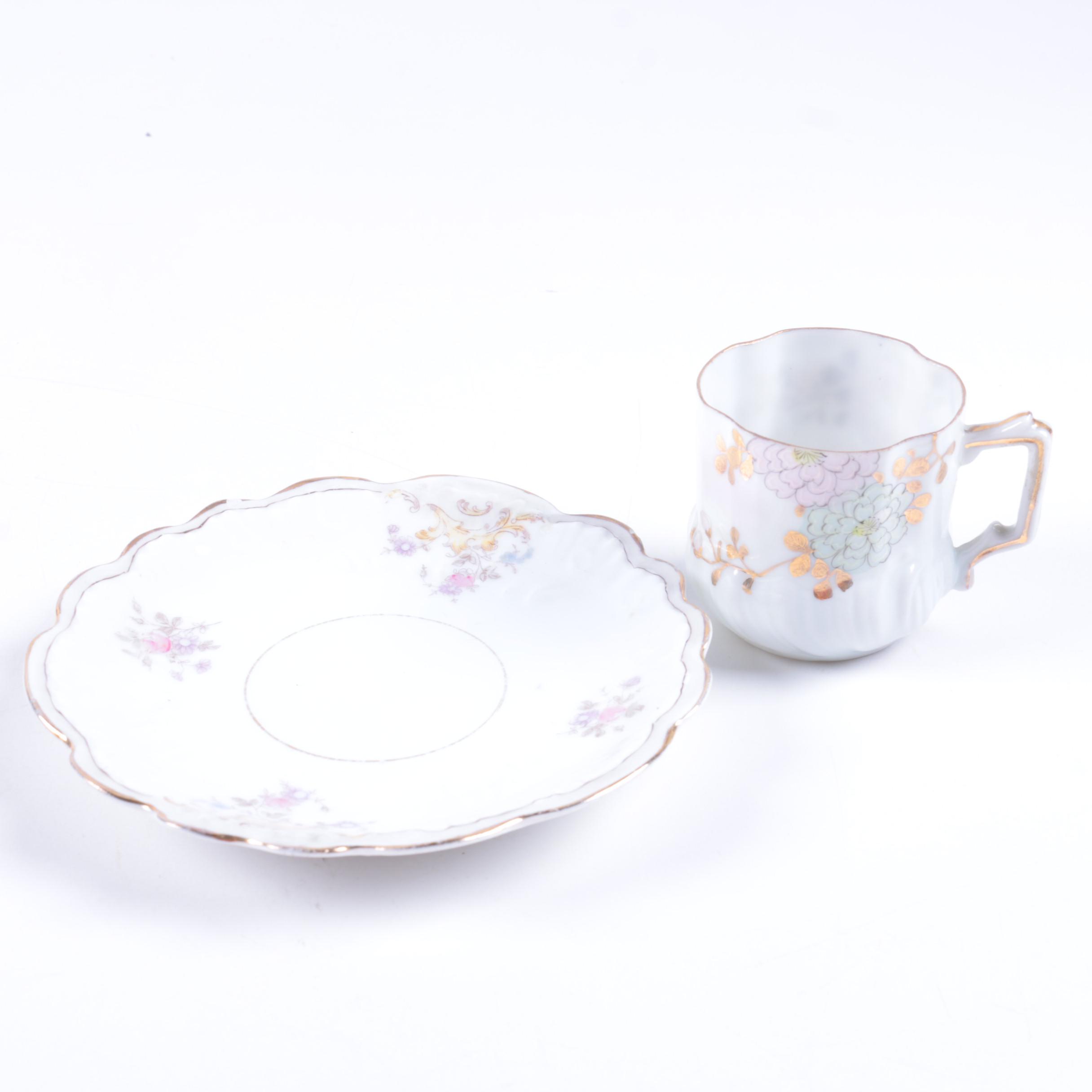 Teacups and Saucers Featuring Haviland
