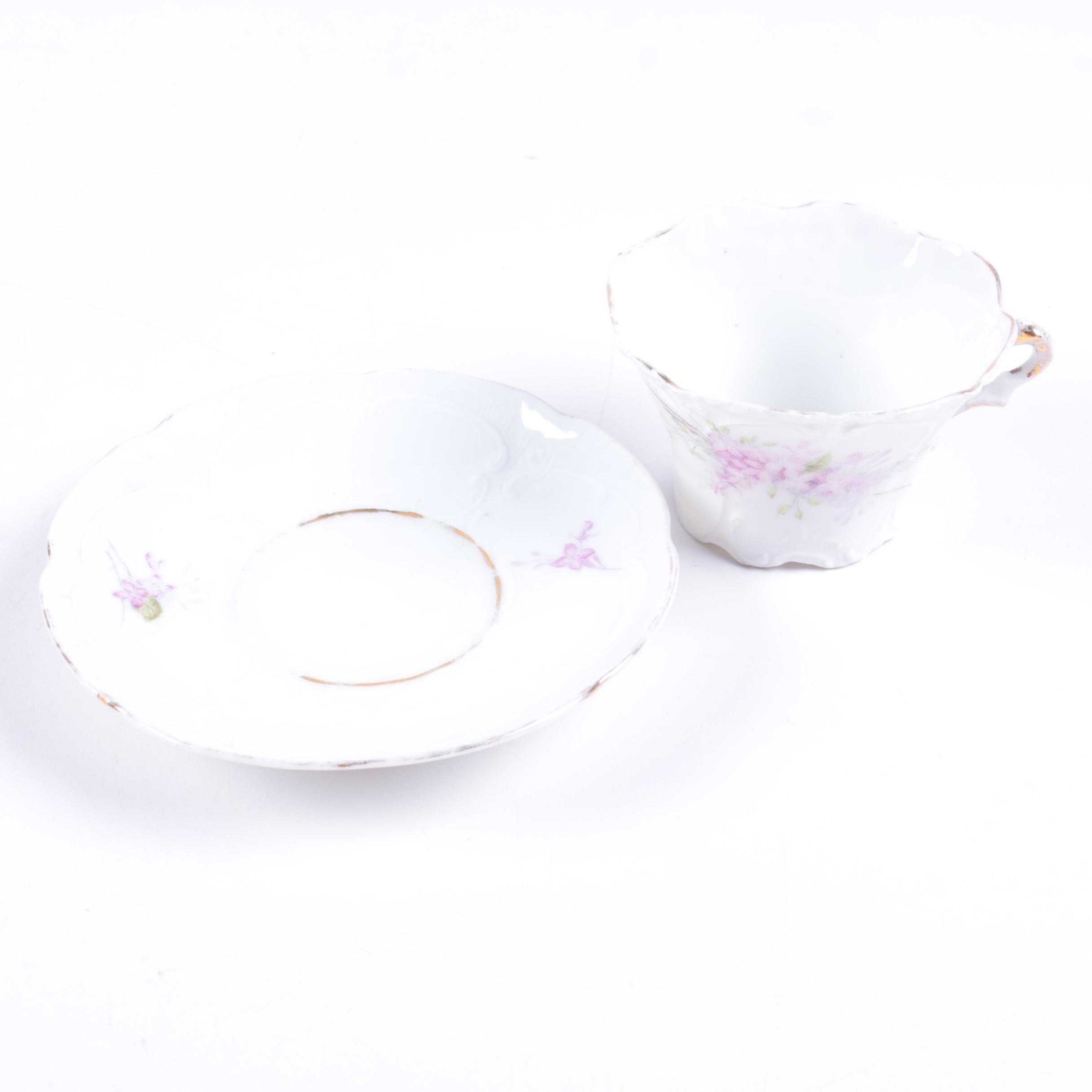 Teacups and Saucers Featuring Haviland