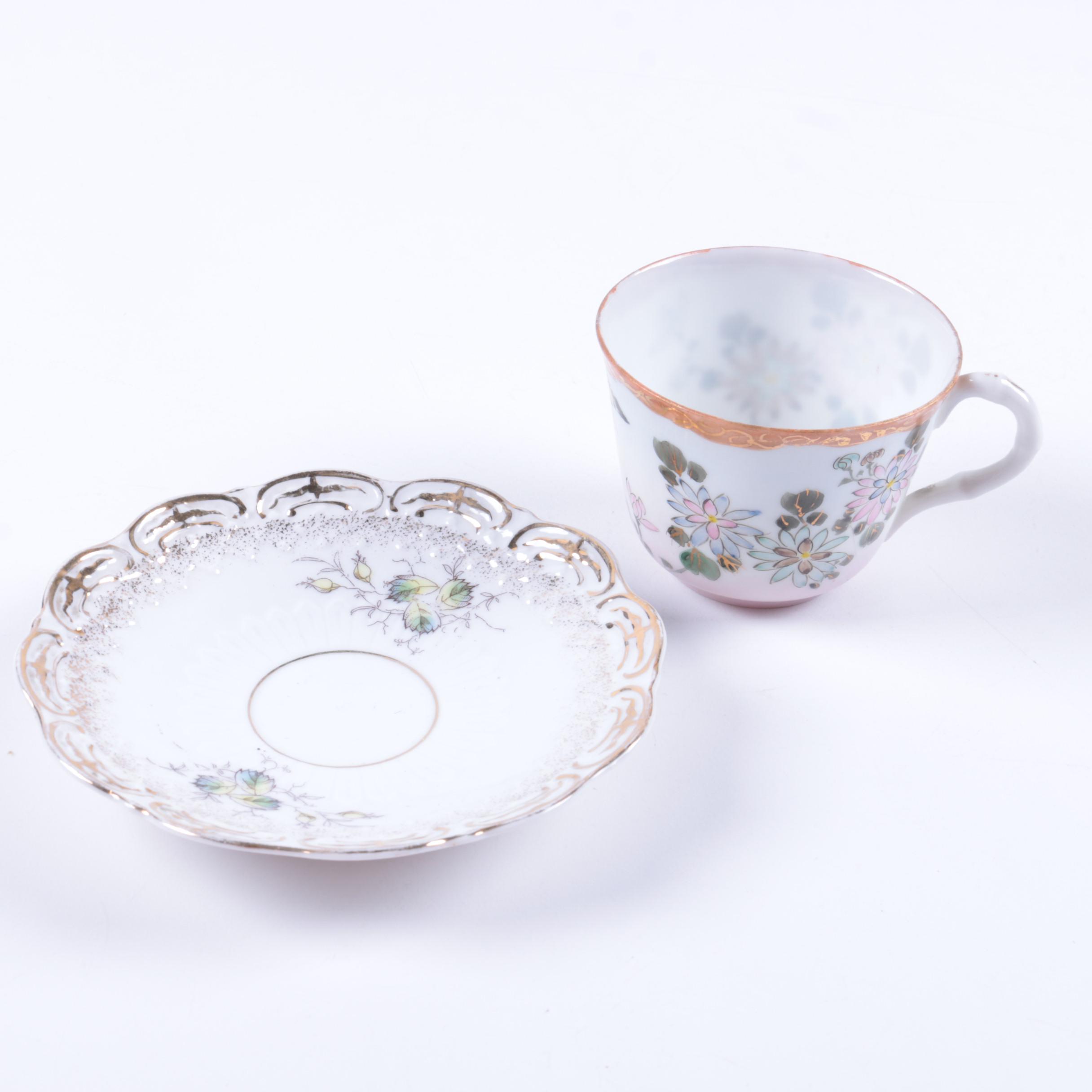 Teacups and Saucers Featuring Haviland