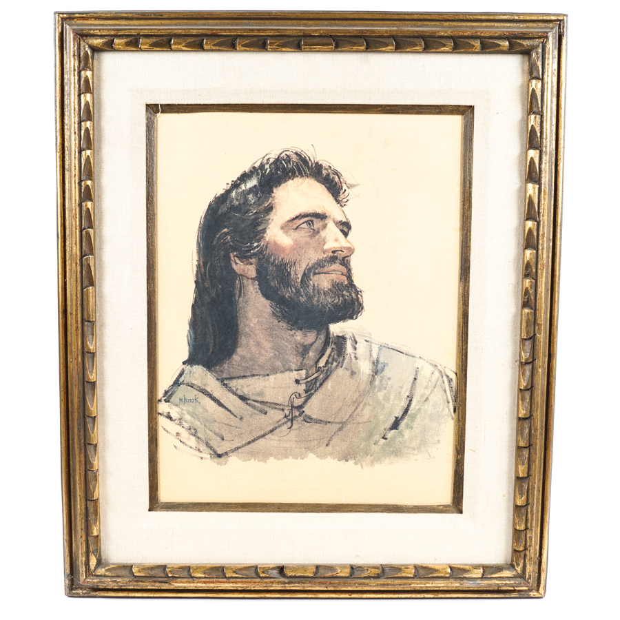Offset Lithograph after Richard Hook of Jesus Christ