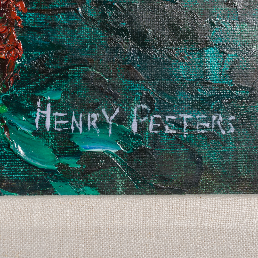 Henry Peeters Oil Painting of a Forest