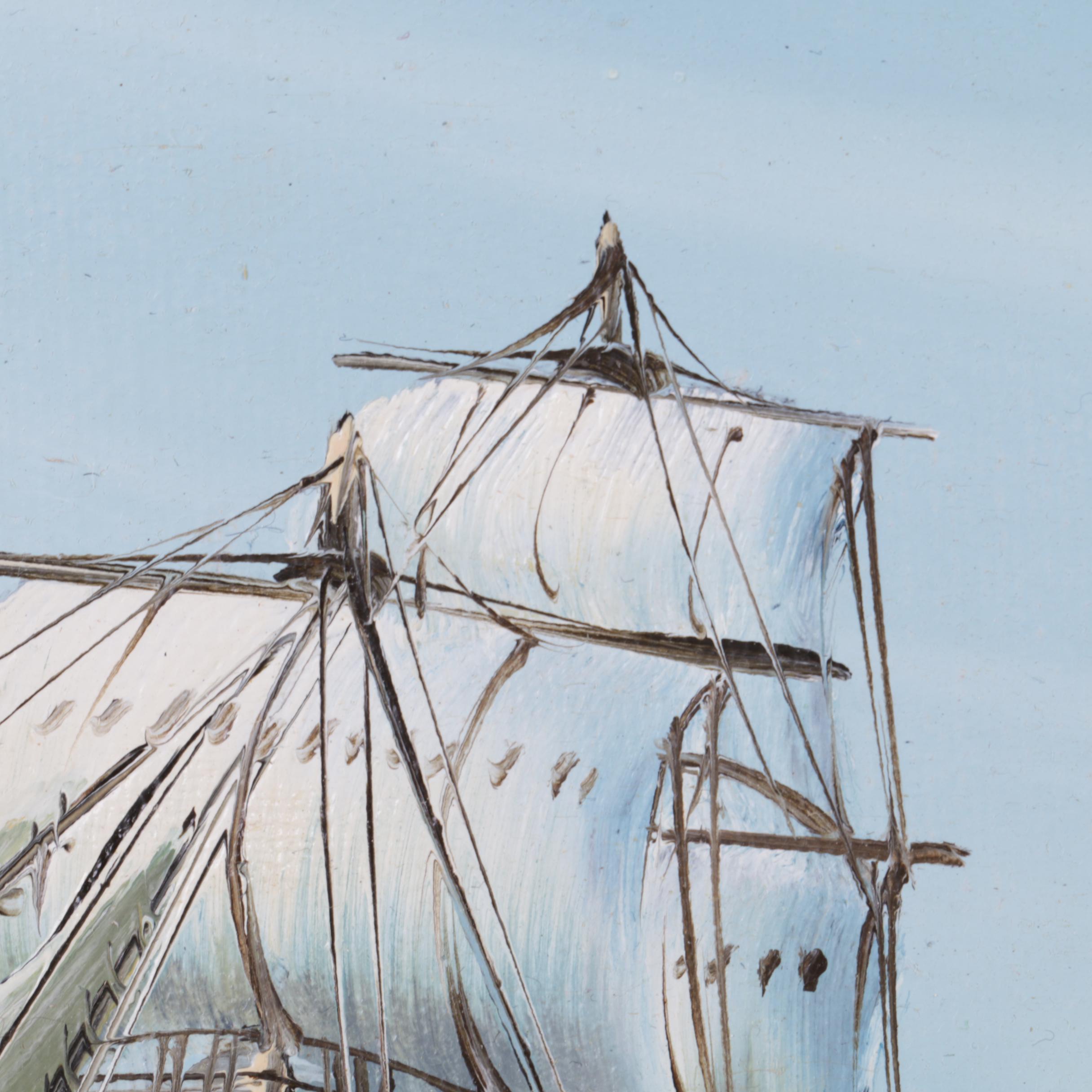 Hyden Oil Painting of Sailing Ship